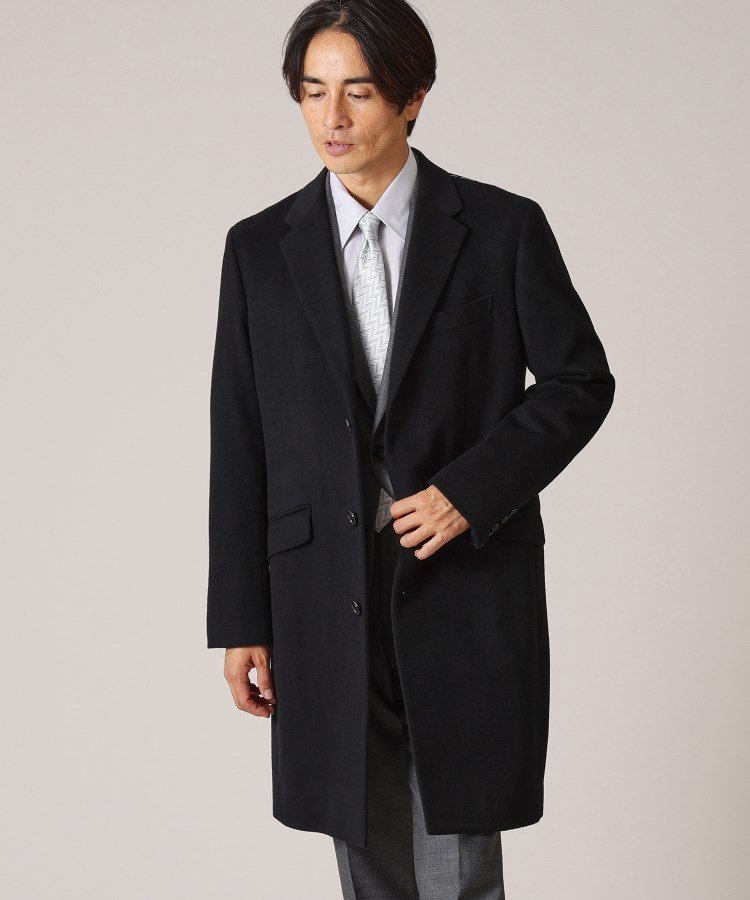TAKEO KIKUCHI｜ウールカシミヤブレンド チェスターコート | Rakuten
