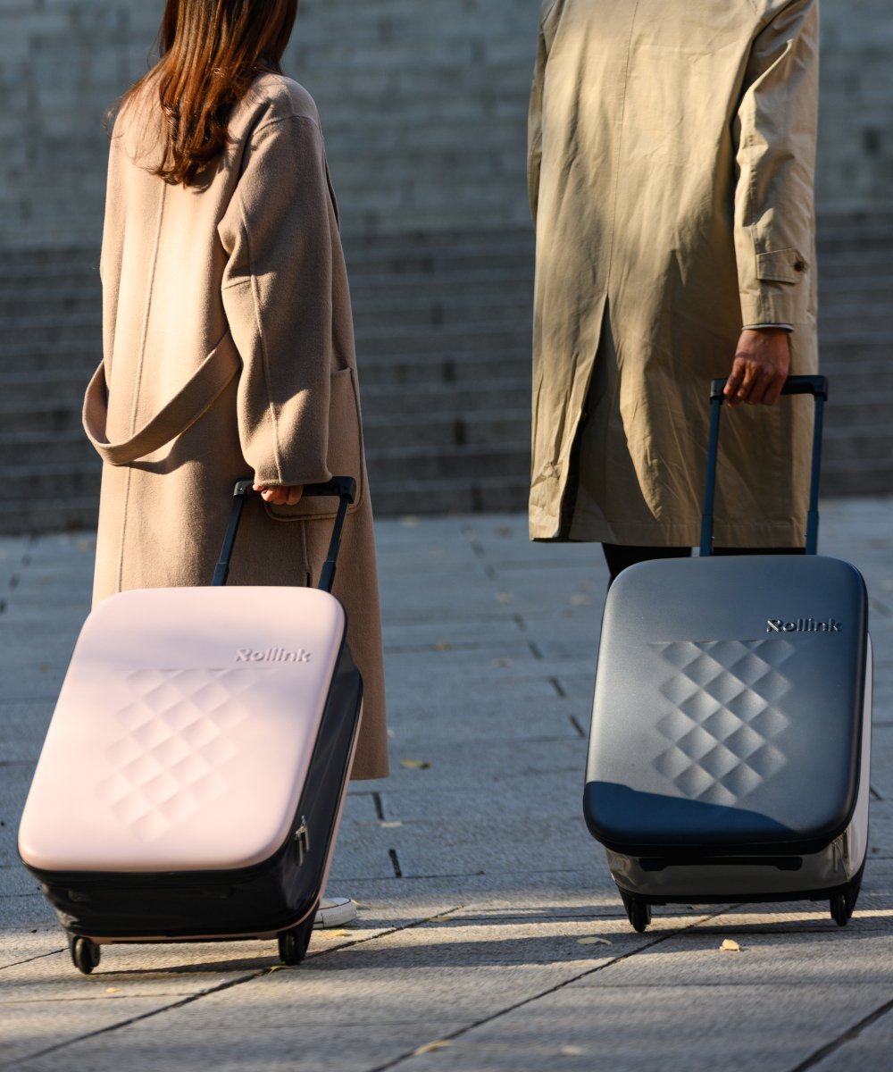 entre square｜ROLLINK/FLEX フォーダブル スーツケース 40L ローズ