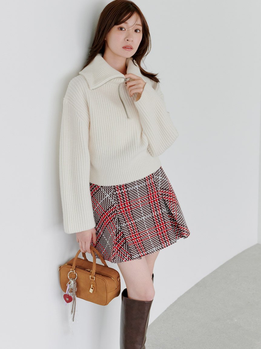 SNIDEL｜Sustainableロービングチェックミニスカート | Rakuten