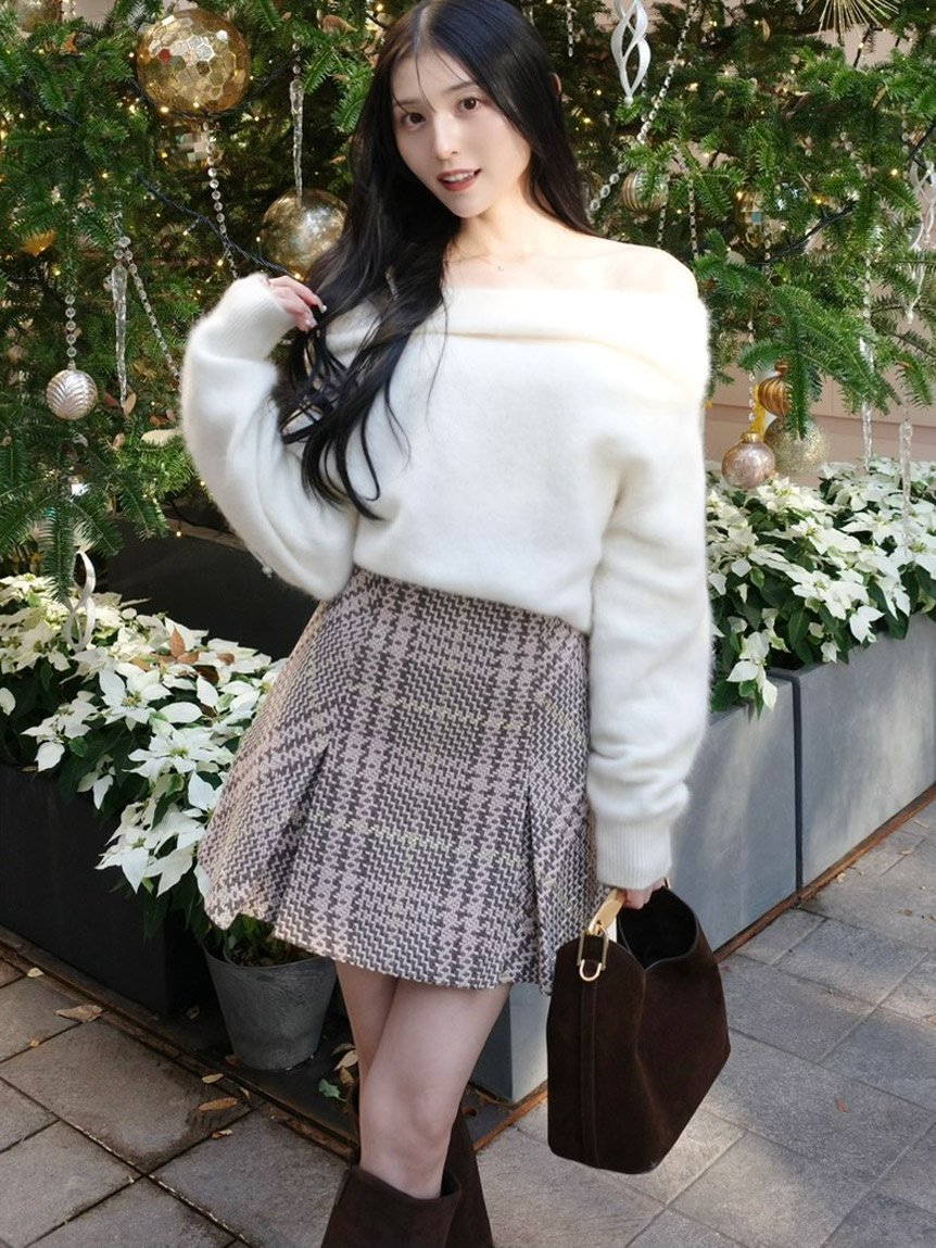 SNIDEL｜Sustainableロービングチェックミニスカート | Rakuten