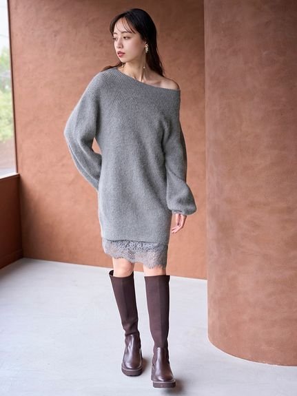 SNIDEL｜ニットセットキャミミニワンピース | Rakuten Fashion(楽天