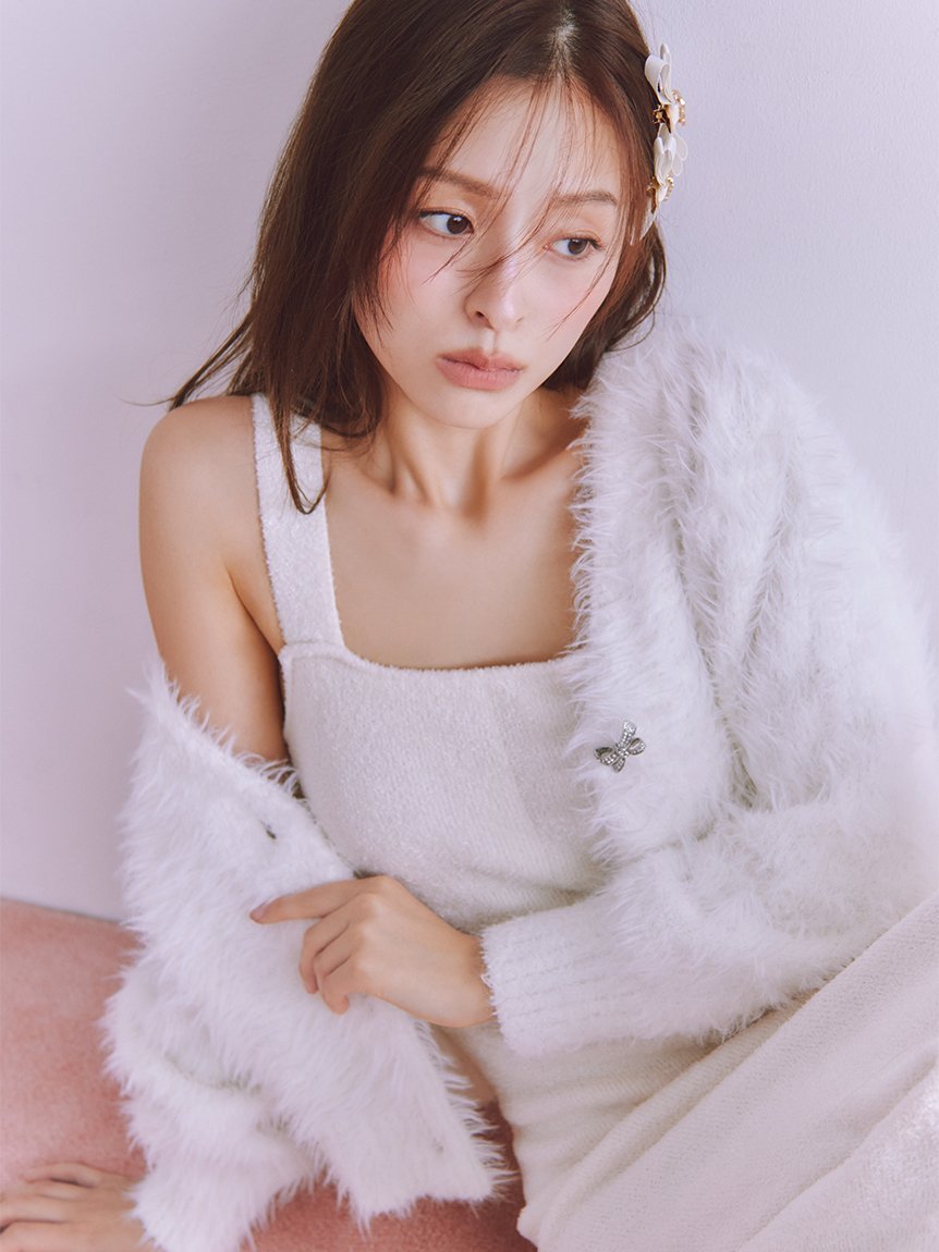 SNIDEL HOME｜シャギーカーディガン×ワンピースセット | Rakuten