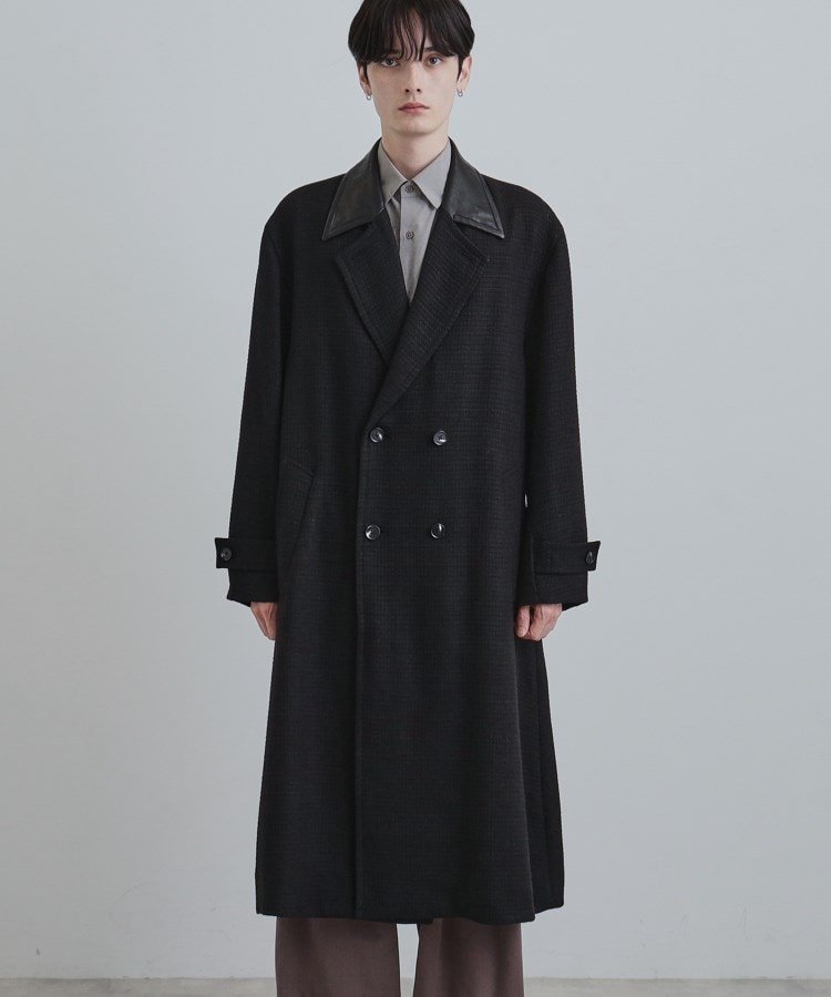 tk.TAKEO KIKUCHI｜ツイードダブルオーバーコート | Rakuten Fashion