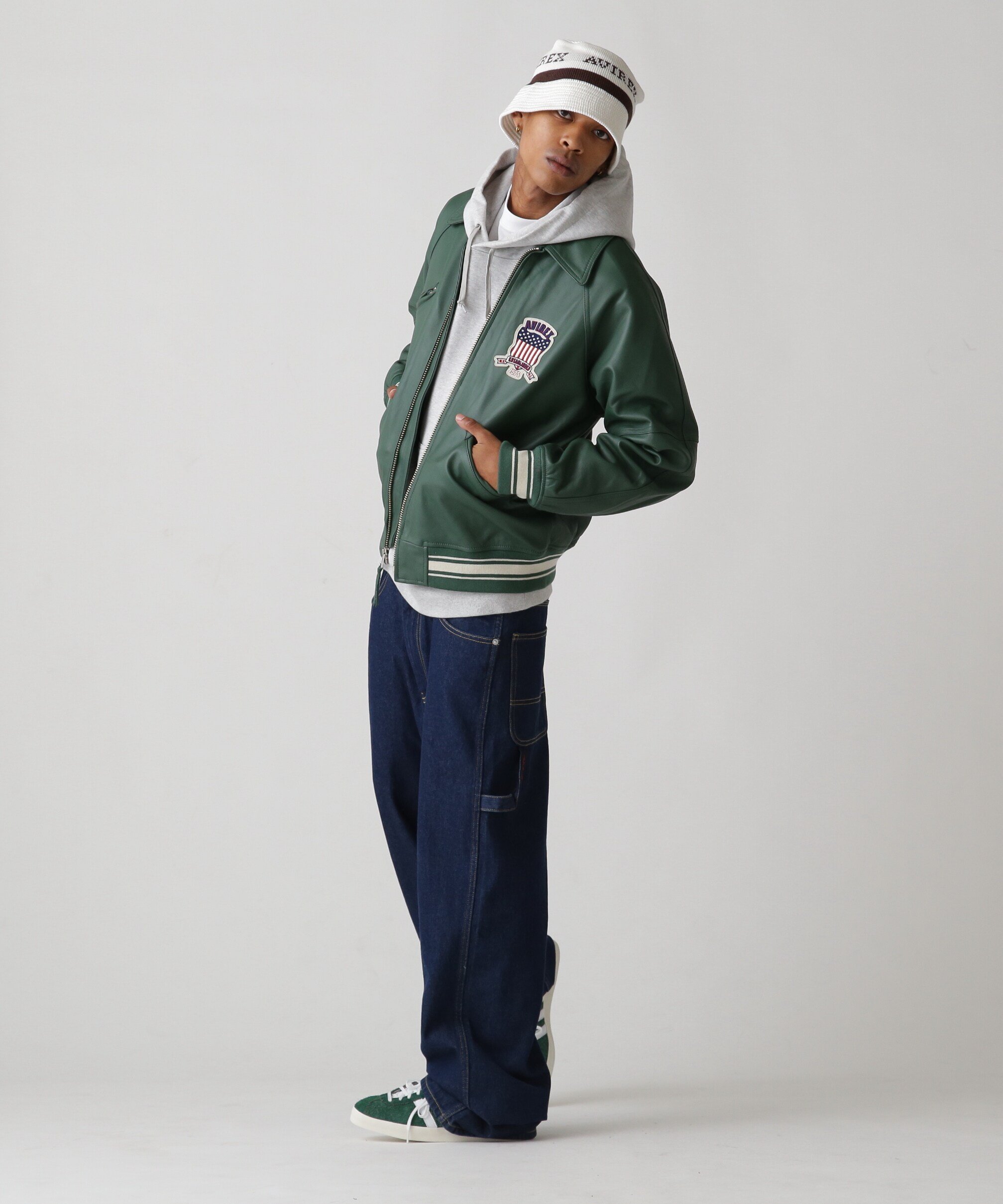 AVIREX｜LIGHT SIGNATURE VARSITY JACKET/ライト シグネチャー バー