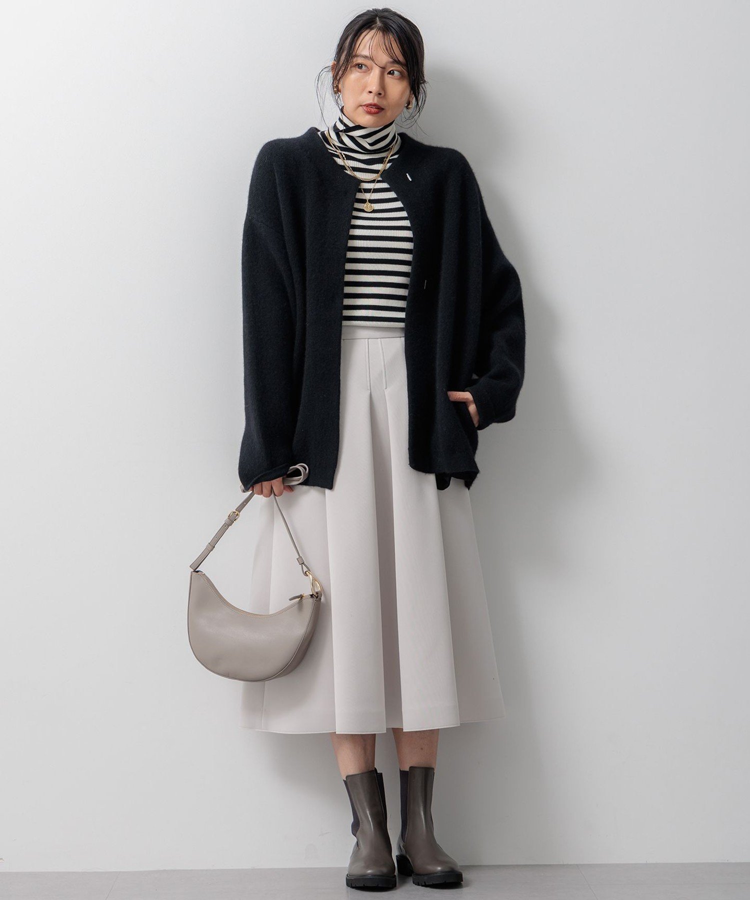 23区｜【洗える】ネオプレーンジャージー タック スカート | Rakuten