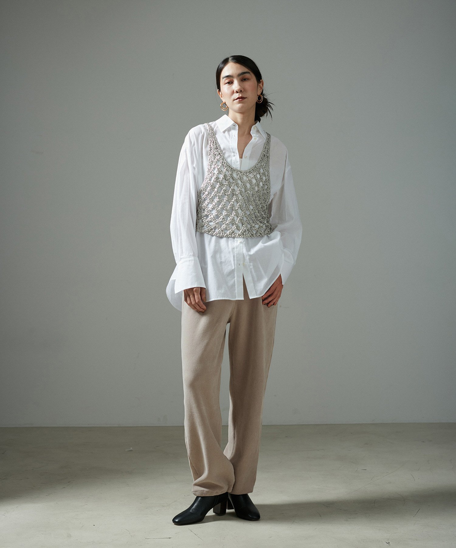 サロンアダムエロペ☆エンブロイダリースウェットパンツ☆タンクトップ