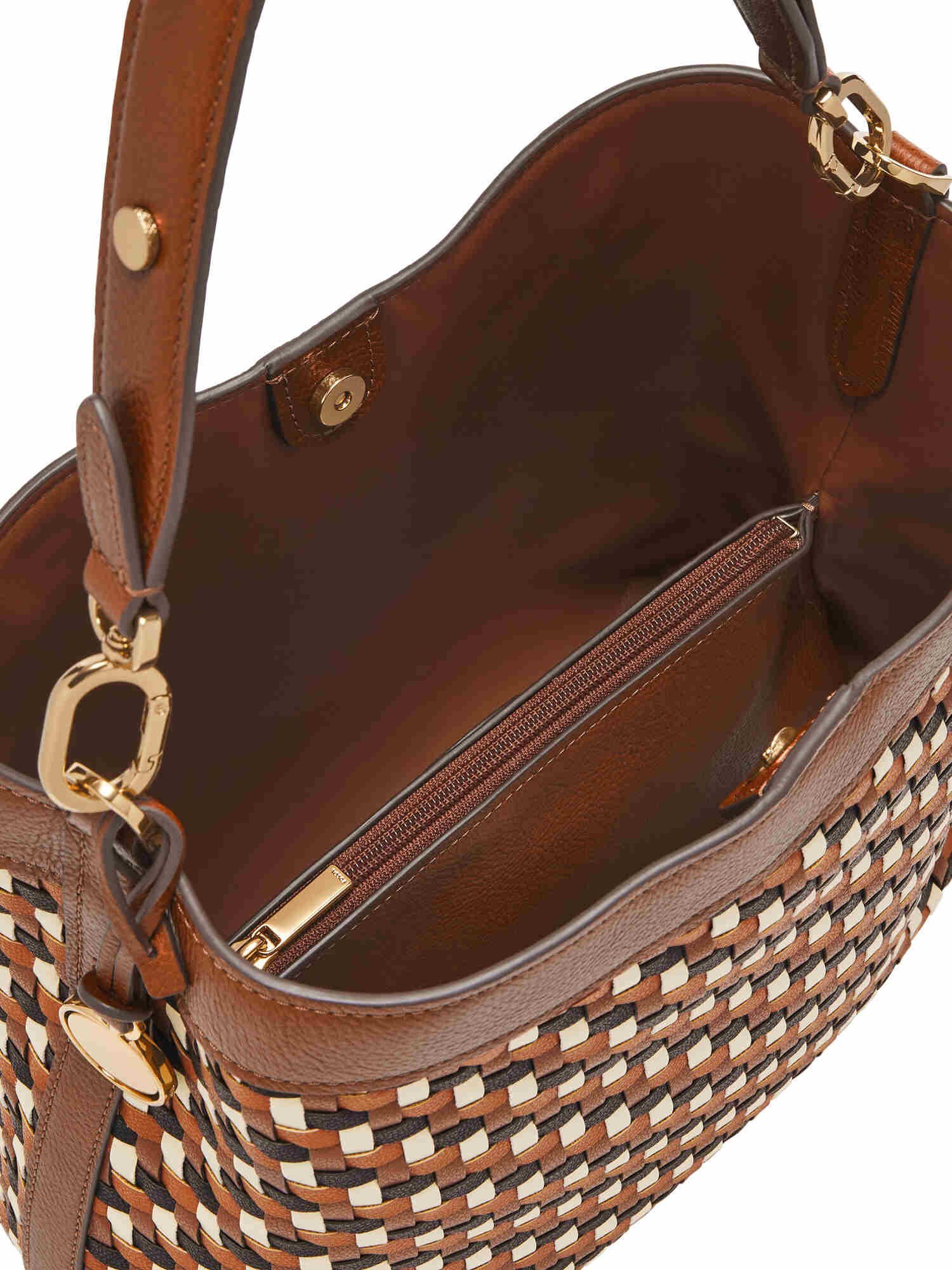 FOSSIL｜フォッシル 肩かけバッグ レディース PU ブラウン 11インチの