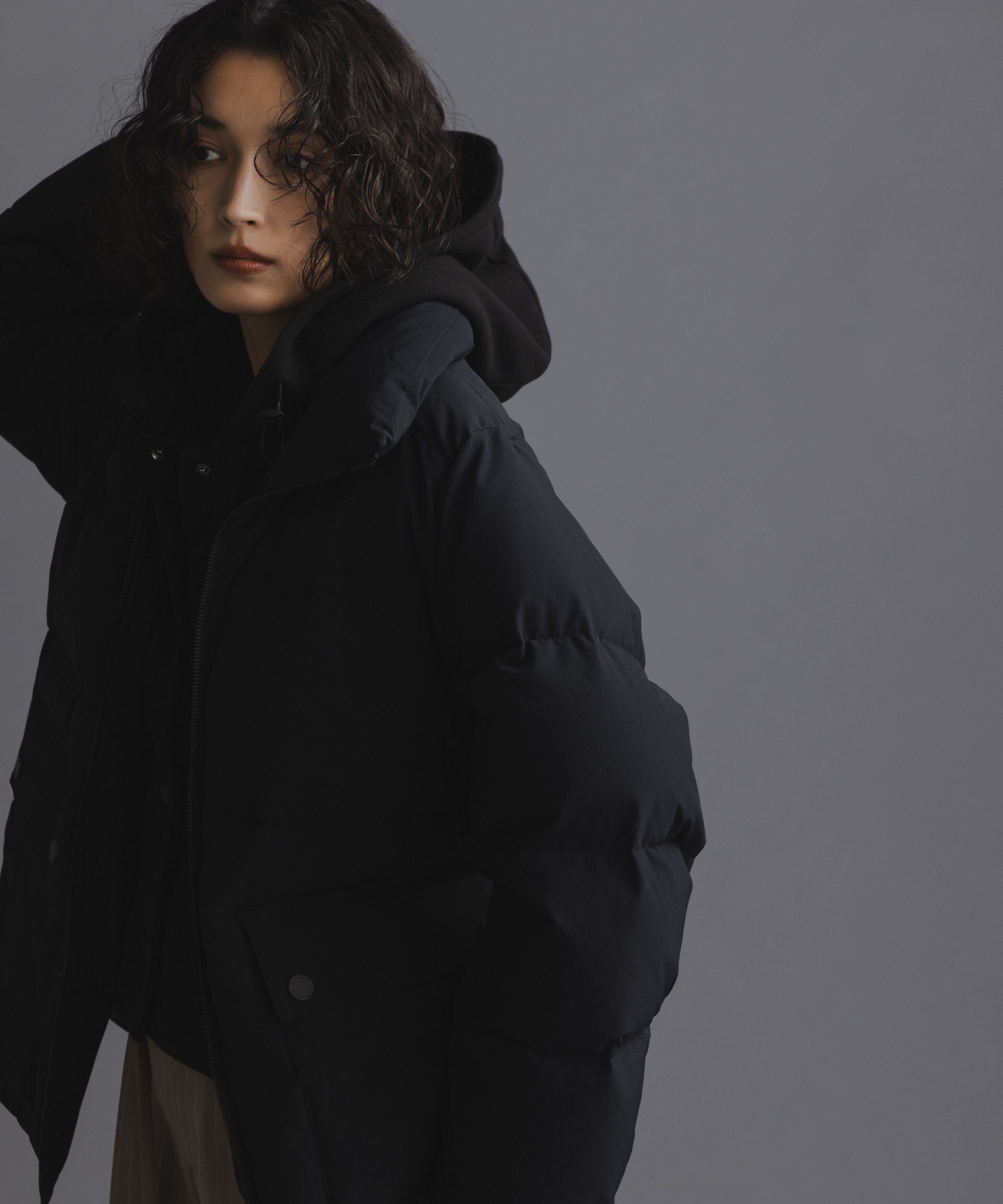 NANO universe｜「西川ダウン(R)」2WAY異素材フードダウン | Rakuten