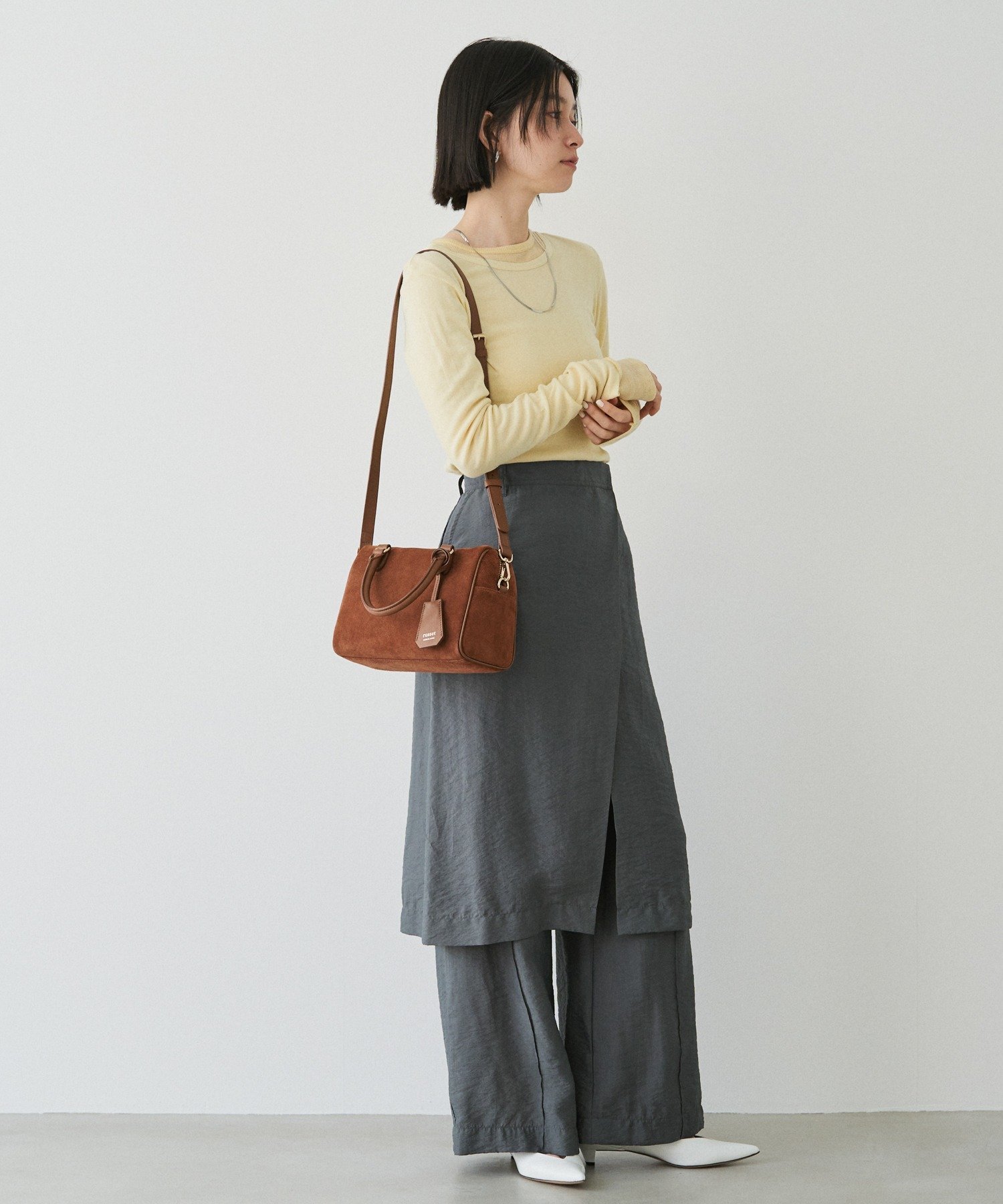 russet｜スエード2WAYミニボストンバッグ | Rakuten Fashion(楽天