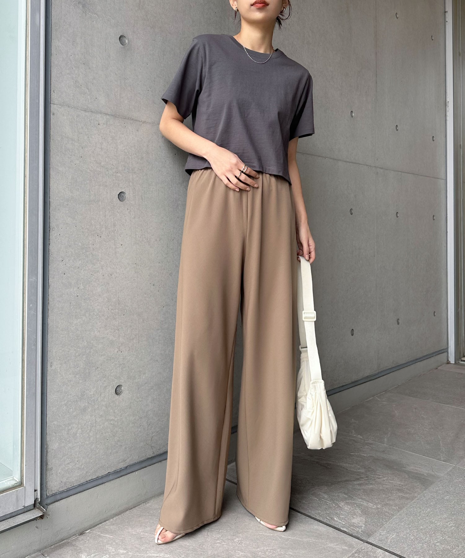 andme｜イージー ワイド パンツ evernavy エバーネイビー | Rakuten