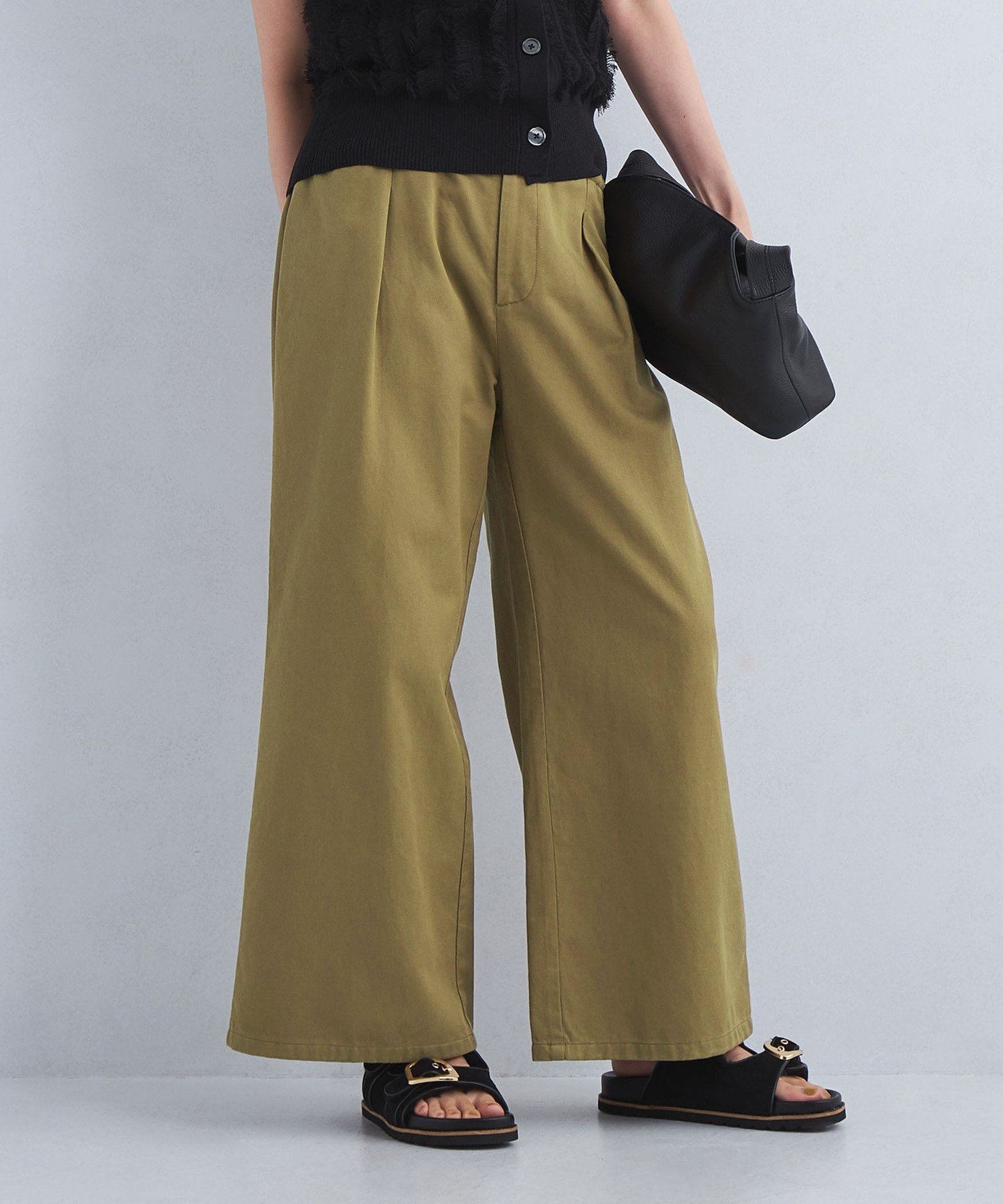 楽天市場】ワイド タック パンツ チノの通販