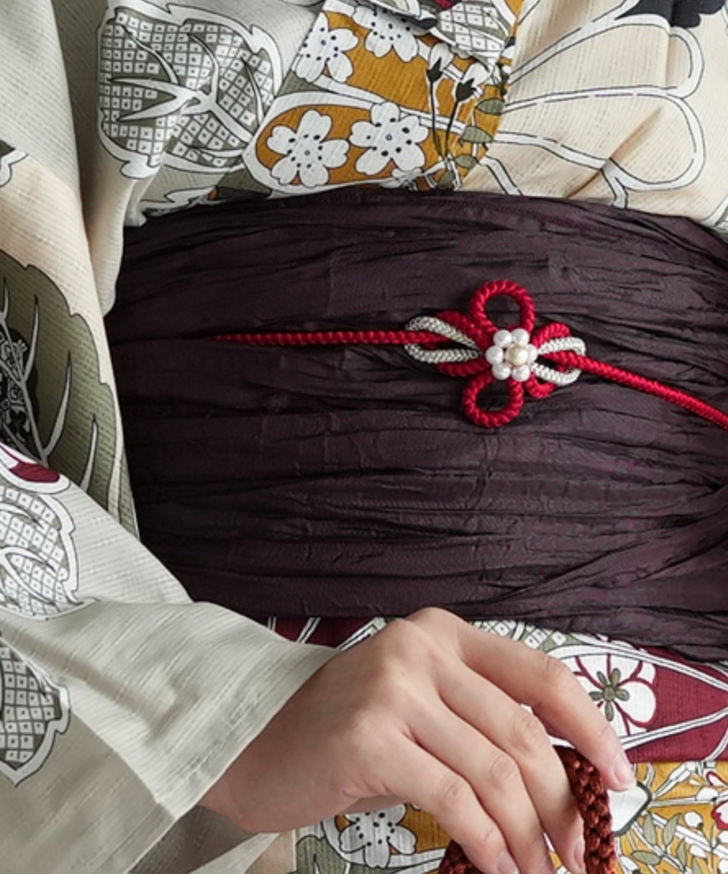 utatane｜utatane/(W)高級変わり織り浴衣3点セット ピンクベージュと