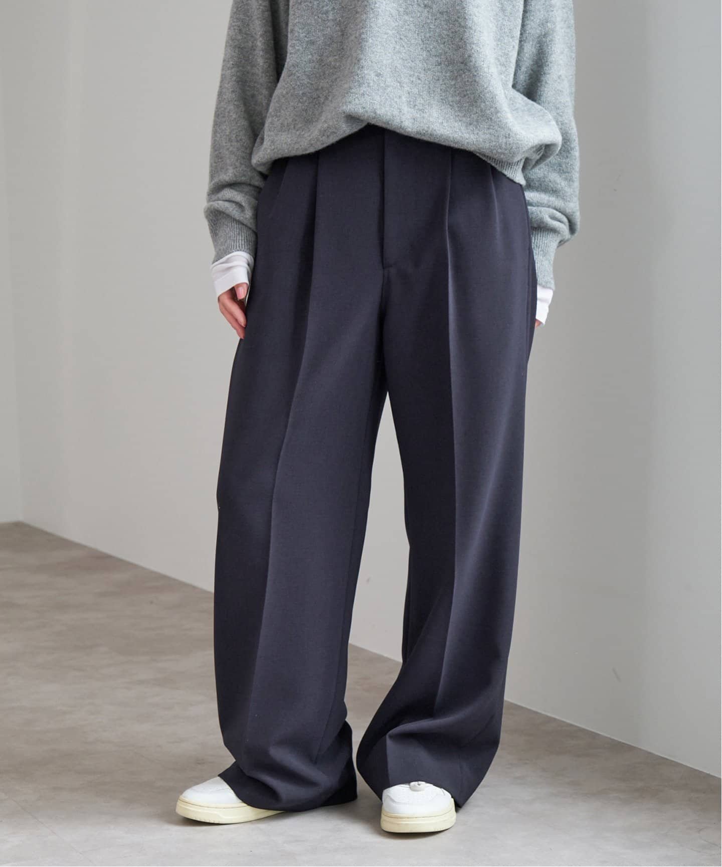 Spick & Span｜《追加》ダブルクロスツータックパンツ | Rakuten