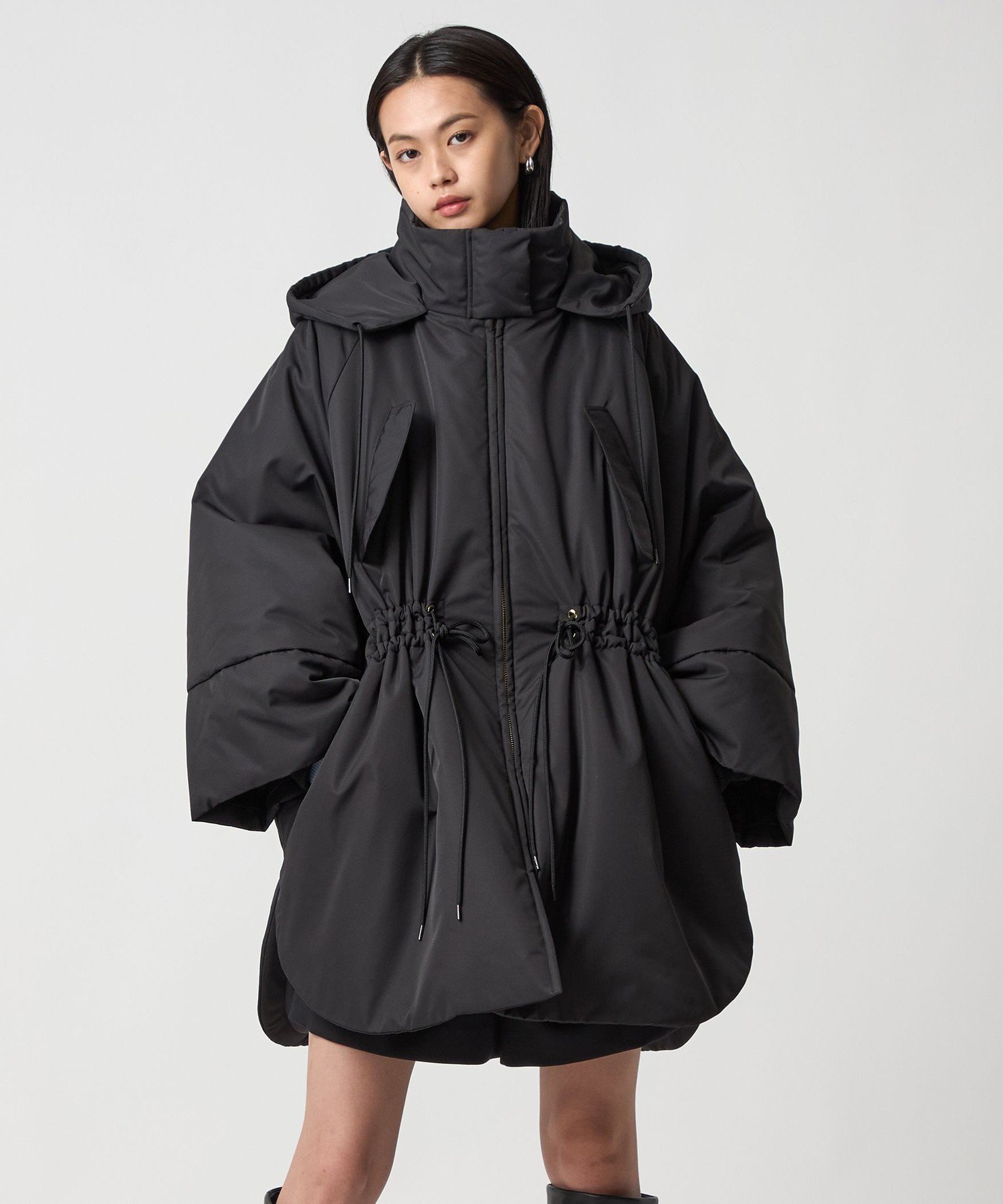 EMMEL REFINES EM ポンチョライク ナカワタ コート セール】＜EMMEL REFINES＞EM ポンチョライク ナカワタ コート