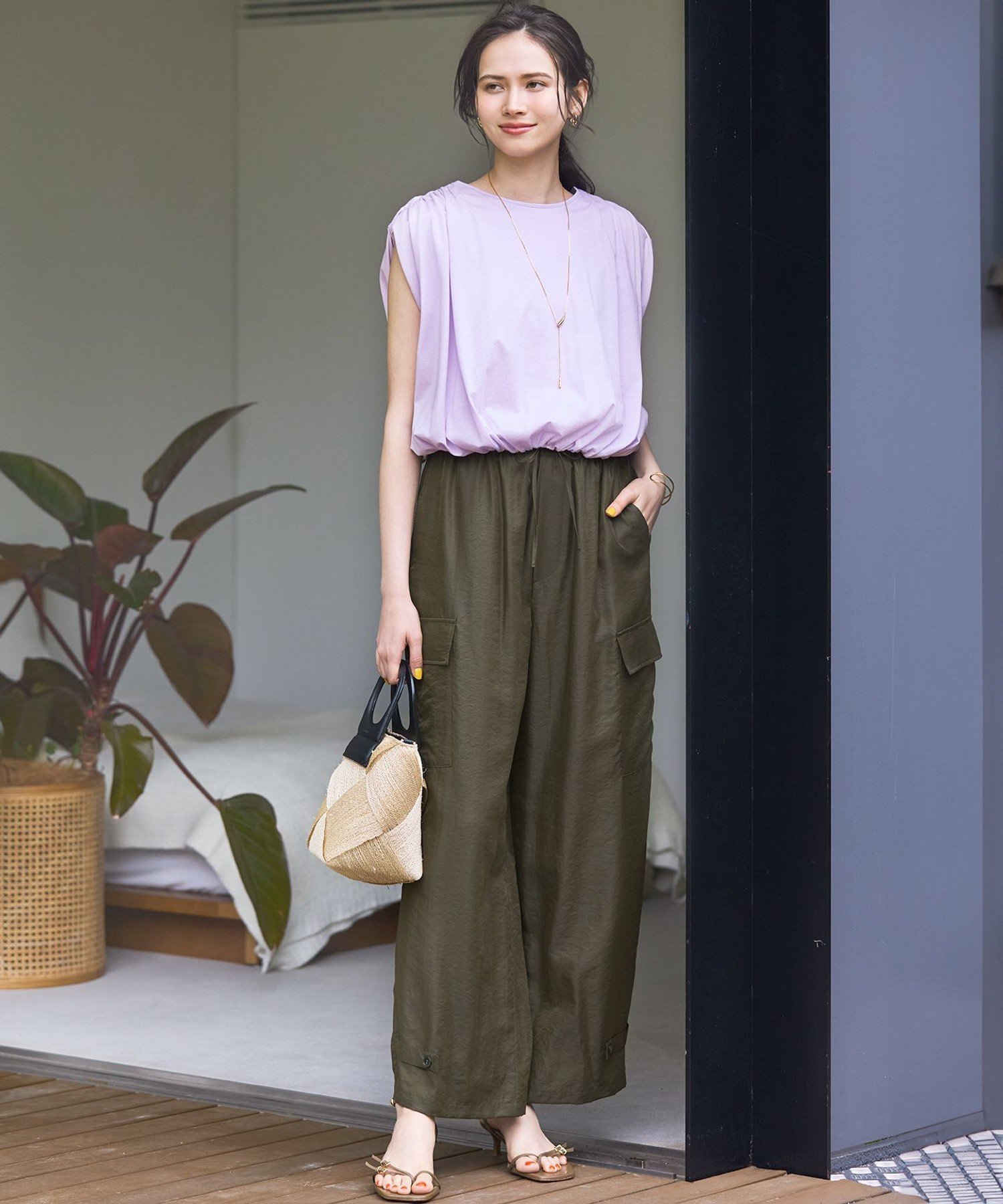 23区｜【SLOW/一部店舗限定】ブライトヴィンテージクロス カーゴパンツ