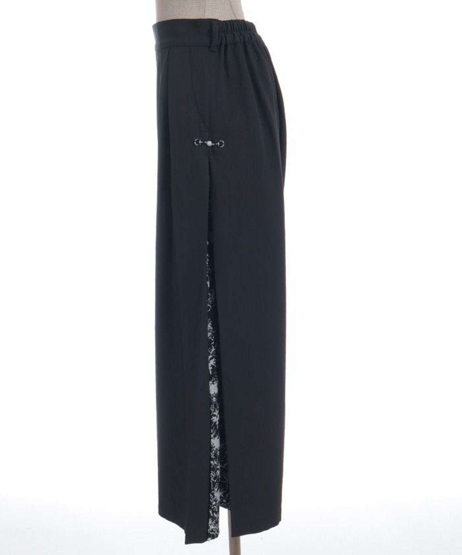 axes femme｜サイド柄切替ワイドパンツ | Rakuten Fashion(楽天