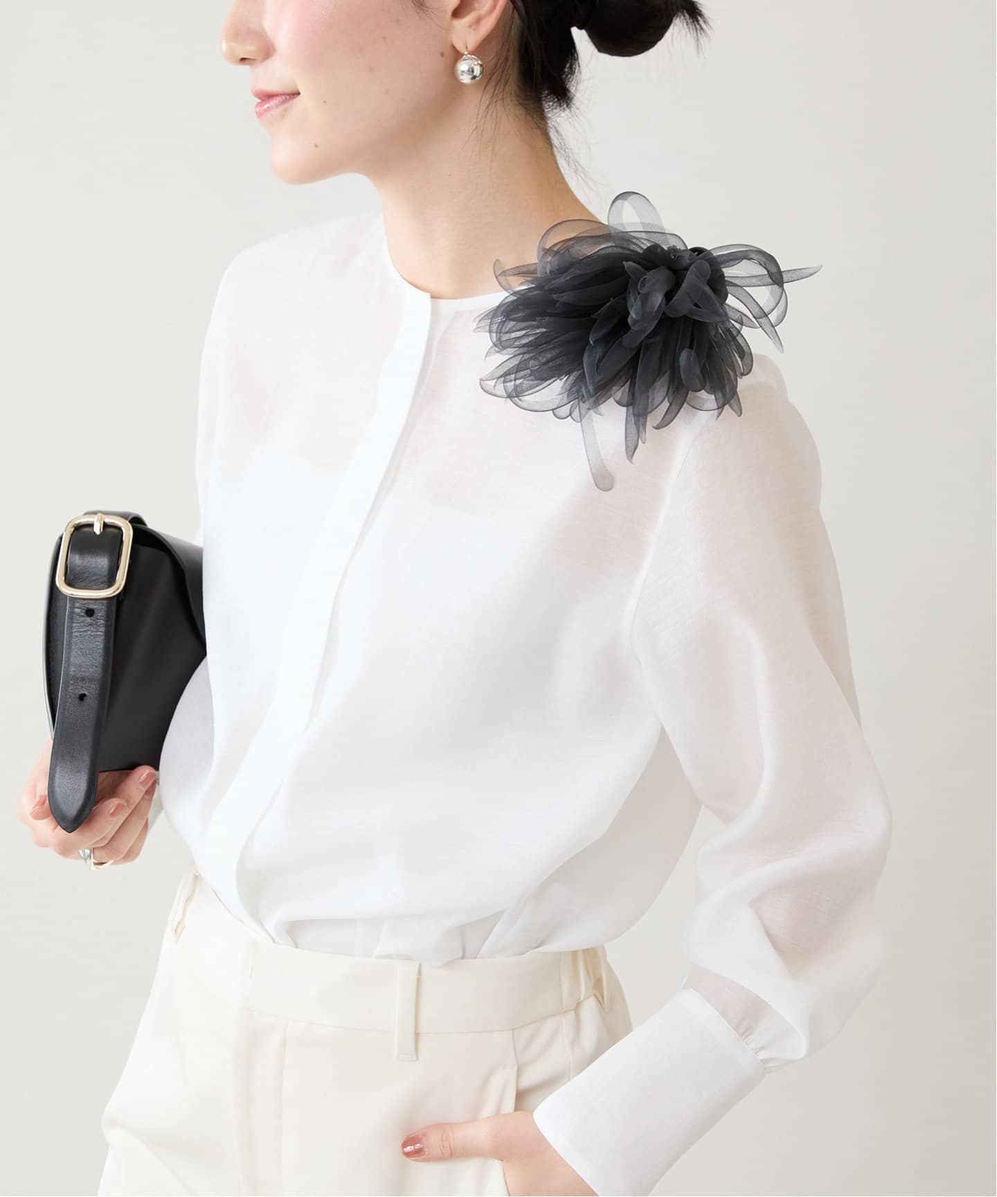 VERMEIL par iena｜《追加2》シルクオーガンジーコサージュ | Rakuten