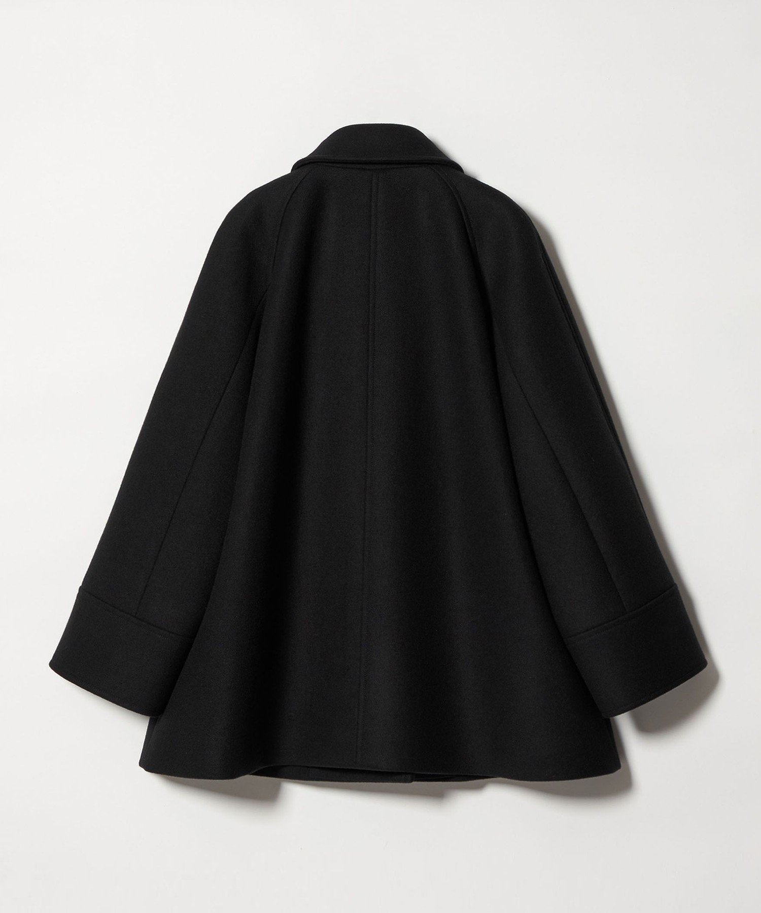 Steven Alan カシミヤ混 ウールビーバーテントコート M ブラック Steven Alan（スティーブンアラン）の「＜Steven Alan＞ウール