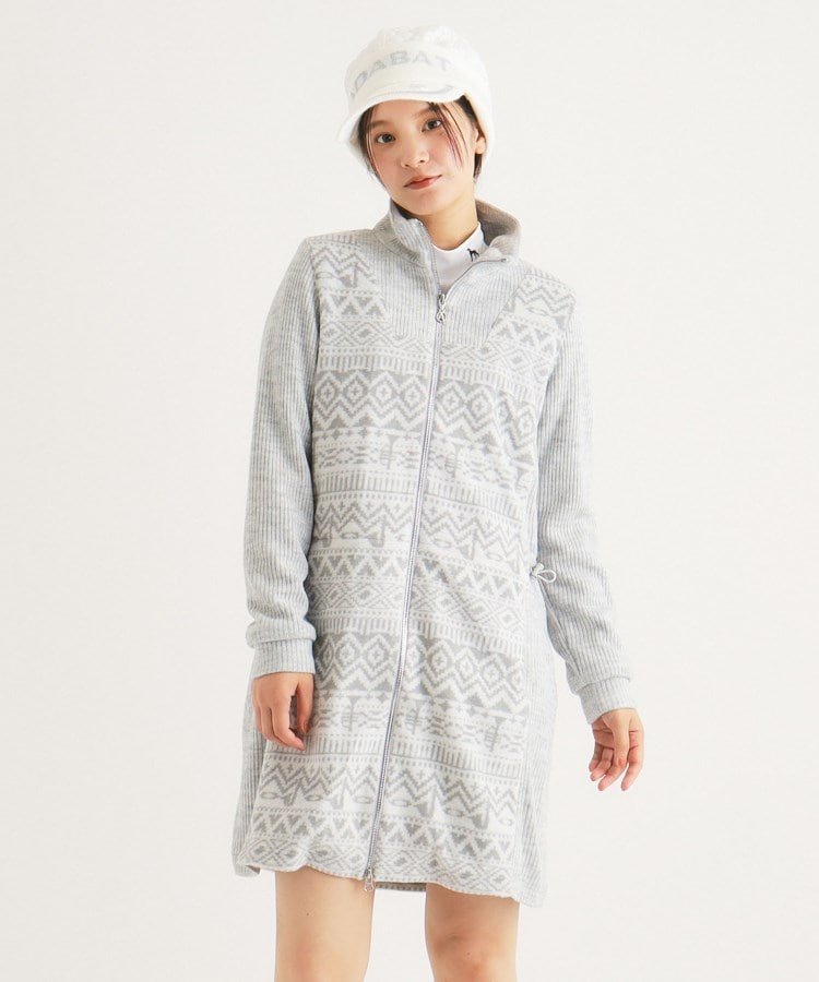 adabat アダバット 38 M ワンピース ノースリーブ 秋冬 千鳥格子柄