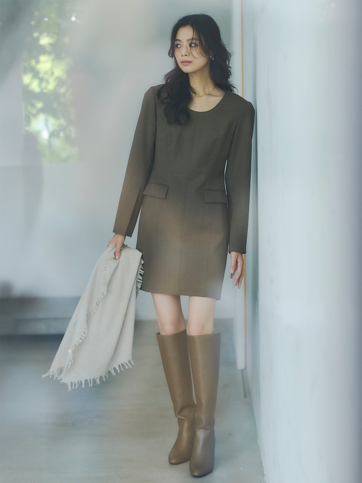 anuans｜ボクシーミニワンピース | Rakuten Fashion(楽天ファッション