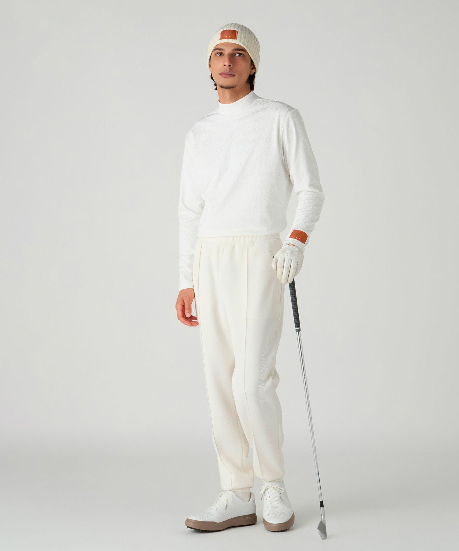 NEW VINTAGE GOLFジャガードモックネックM NEW VINTAGE GOLF