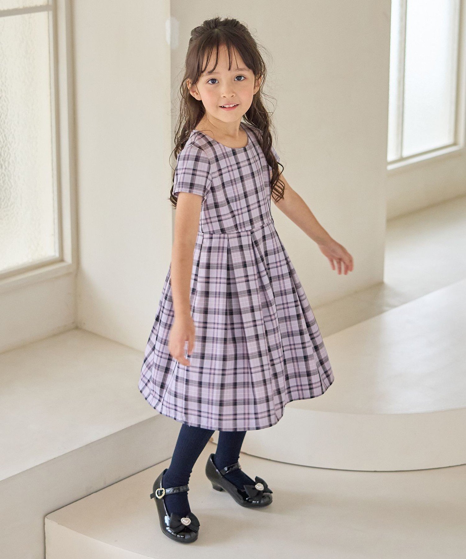 ANY｜【2点セット】セーラージャケット+チェックワンピース | Rakuten