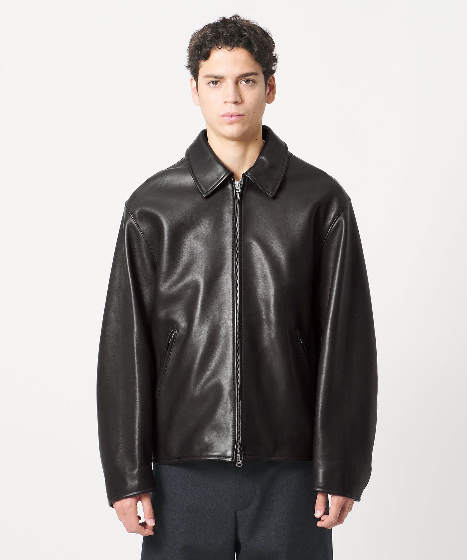 ✨美品✨ユナイテッドアローズ ラムレザー 本革 Lサイズ レザージャケット ラムレザー×Lサイズ】ユナイテッドアローズ シングルライダース W