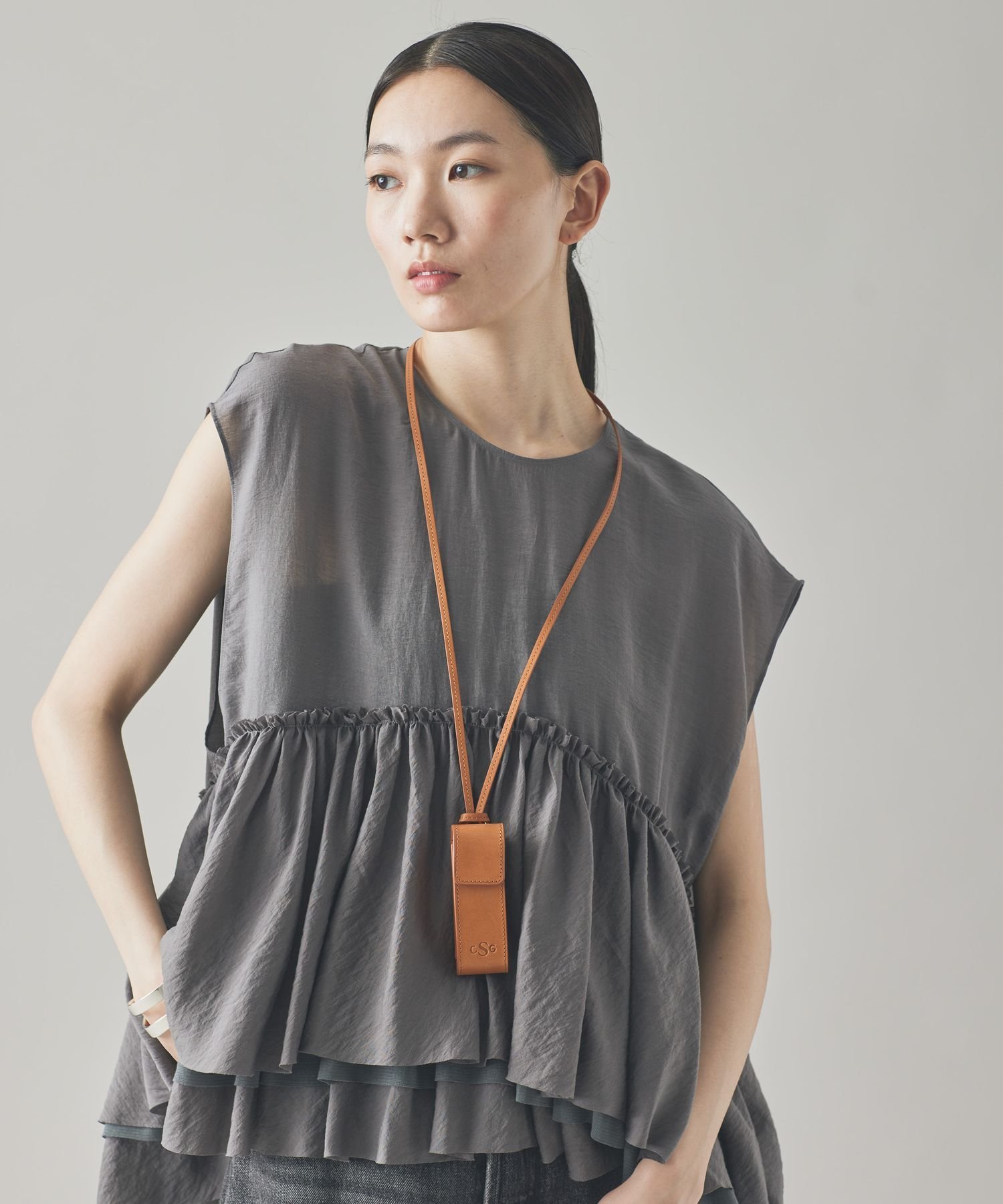 Curensology(カレンソロジー)/＜ＣＳＧ＞レザーリップケース　ブラック Curensology(カレンソロジー)の＜CSG＞レザーリップケース通販