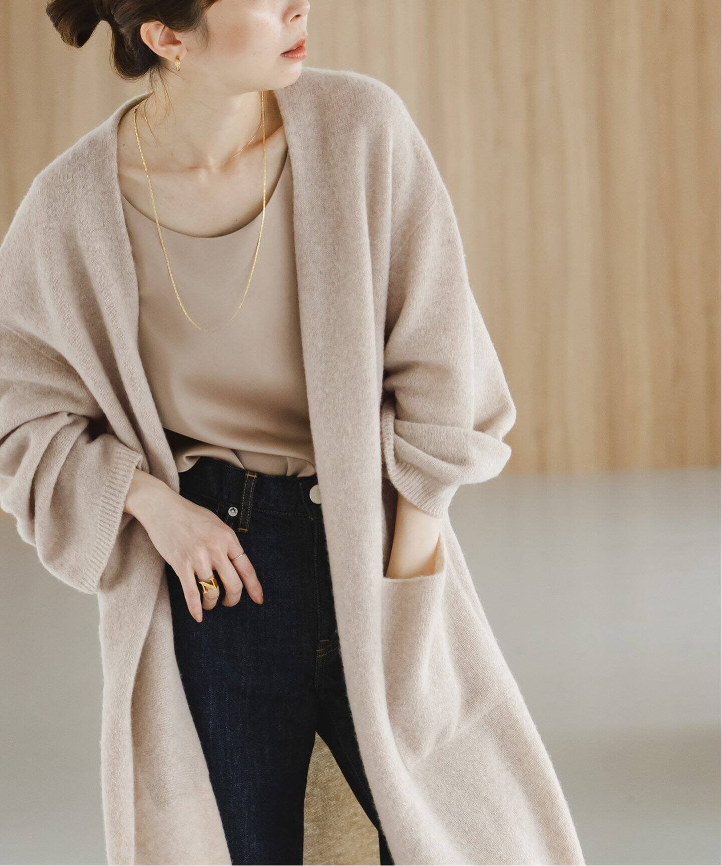 NOBLE｜エアリーロングガウンカーディガン | Rakuten Fashion(楽天