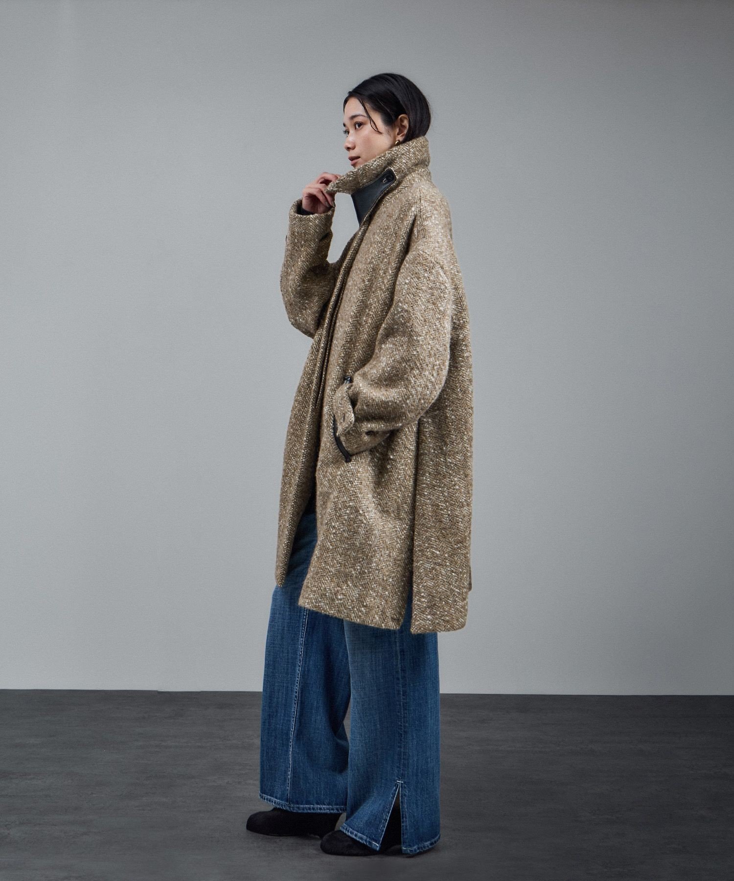 SALON adam et rope'｜BALLIオーバーサイズステンカラーコート