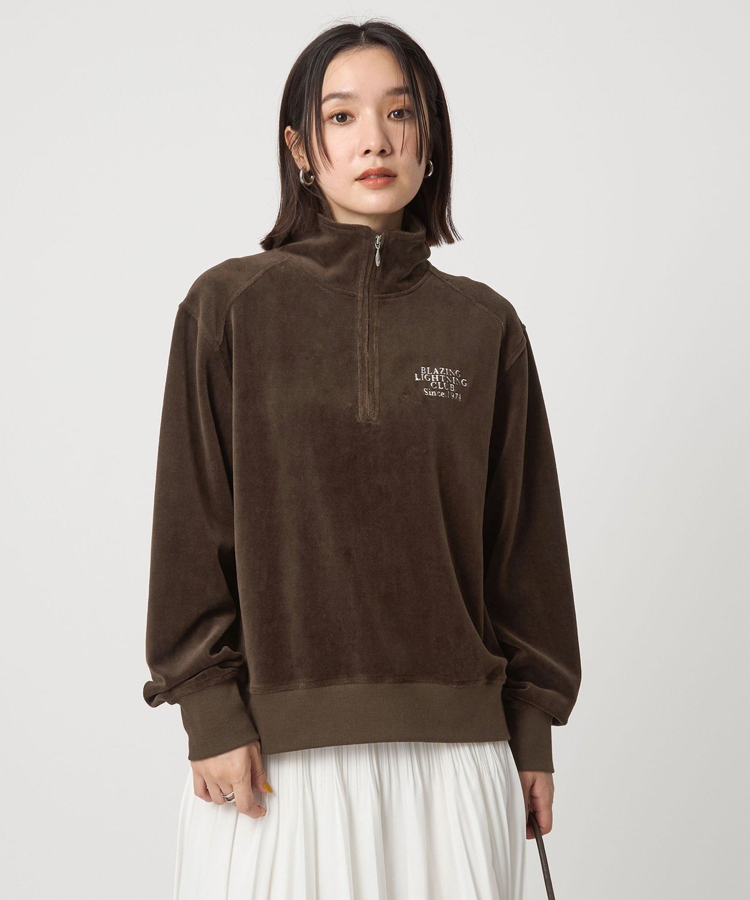 auralee 　ハーフジップ　ベロアスウェット UNITED ARROWS（ユナイテッドアローズ）の「＜AURALEE（オーラリー