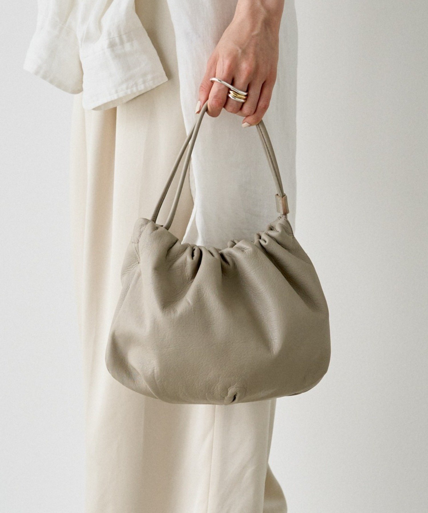 russet｜レザー巾着4WAYショルダーバッグ | Rakuten Fashion(楽天