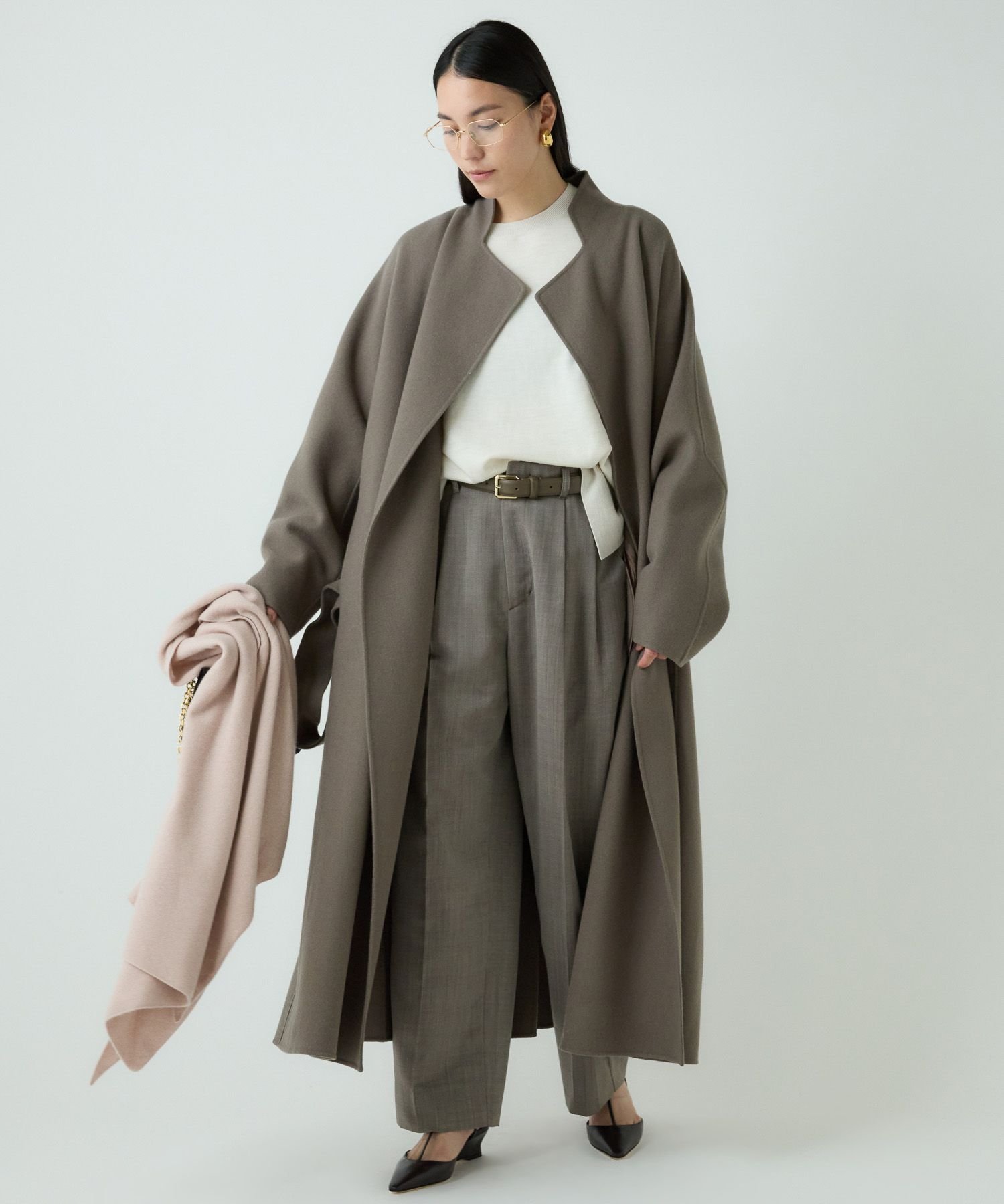 Chaos｜◇大草直子さん着用◇ アールスーペリアノーカラーロングコート