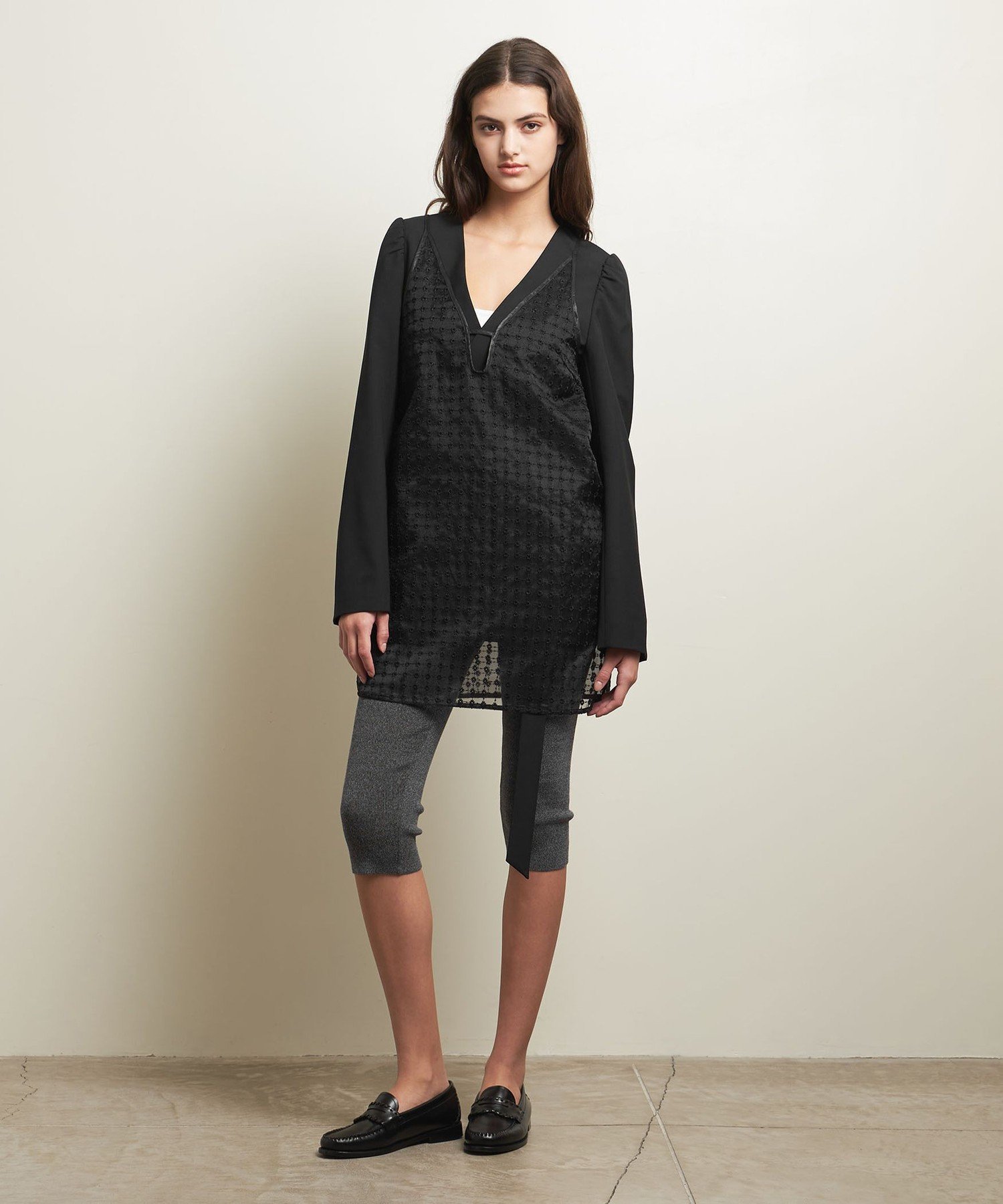 ATTISESSION エンブロイダリー ミニ ドレス ATTISESSION＞エンブロイダリー ミニ ドレス