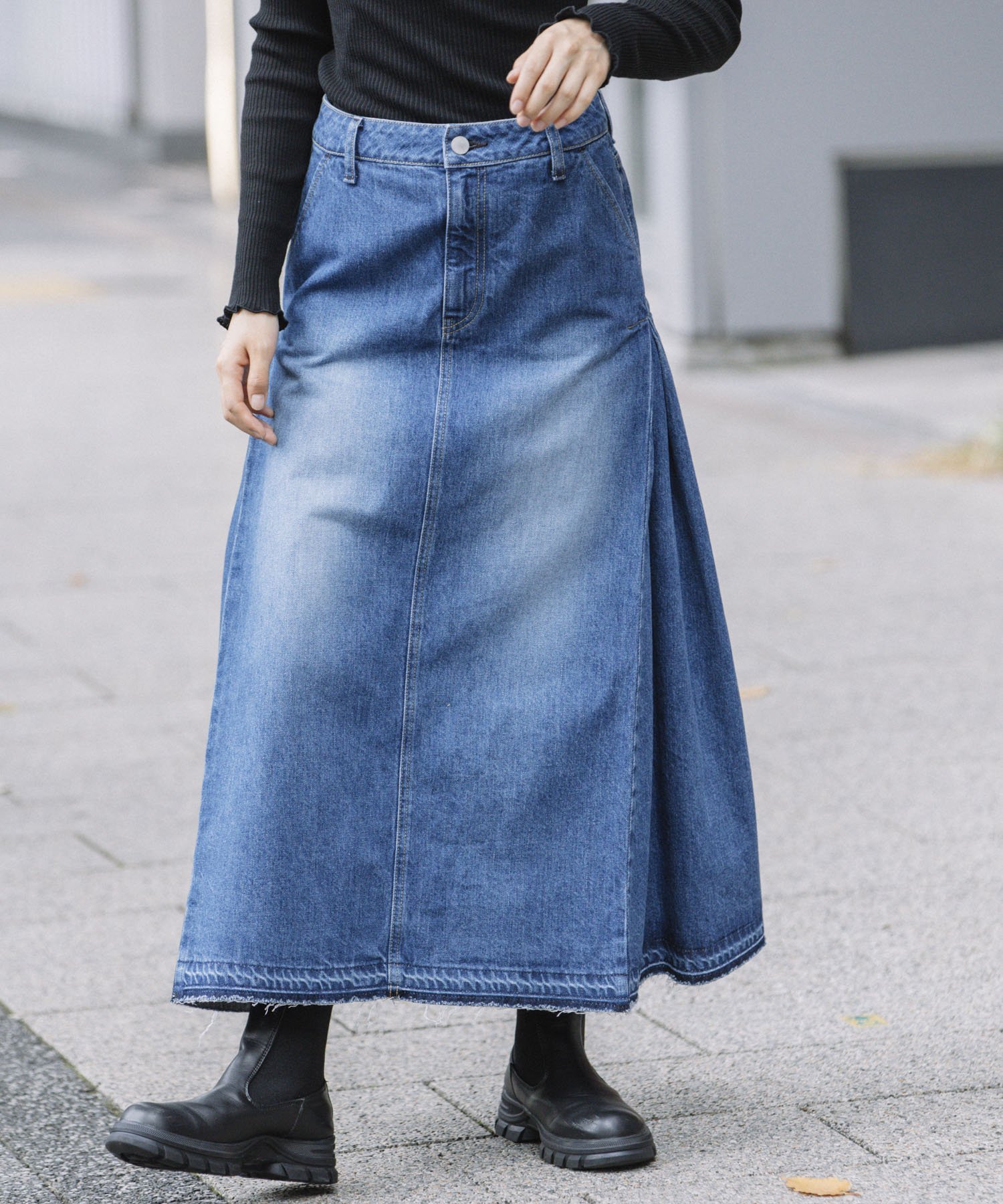 Munich｜12ozデニムマキシスカート | Rakuten Fashion(楽天