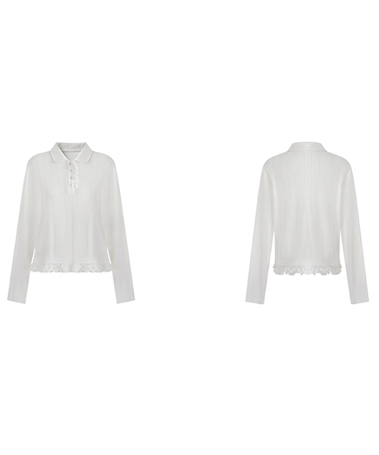 chuclla｜フリルニットポロシャツ FQ24S049 Fano Studios | Rakuten