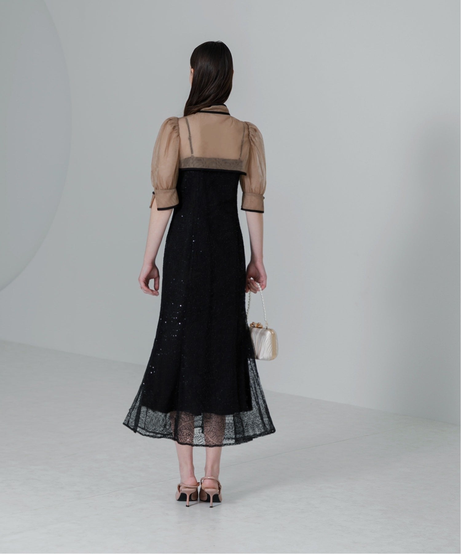 Leja｜LEJA/スパンコール刺繍マーメイドボレロ付きワンピースドレス