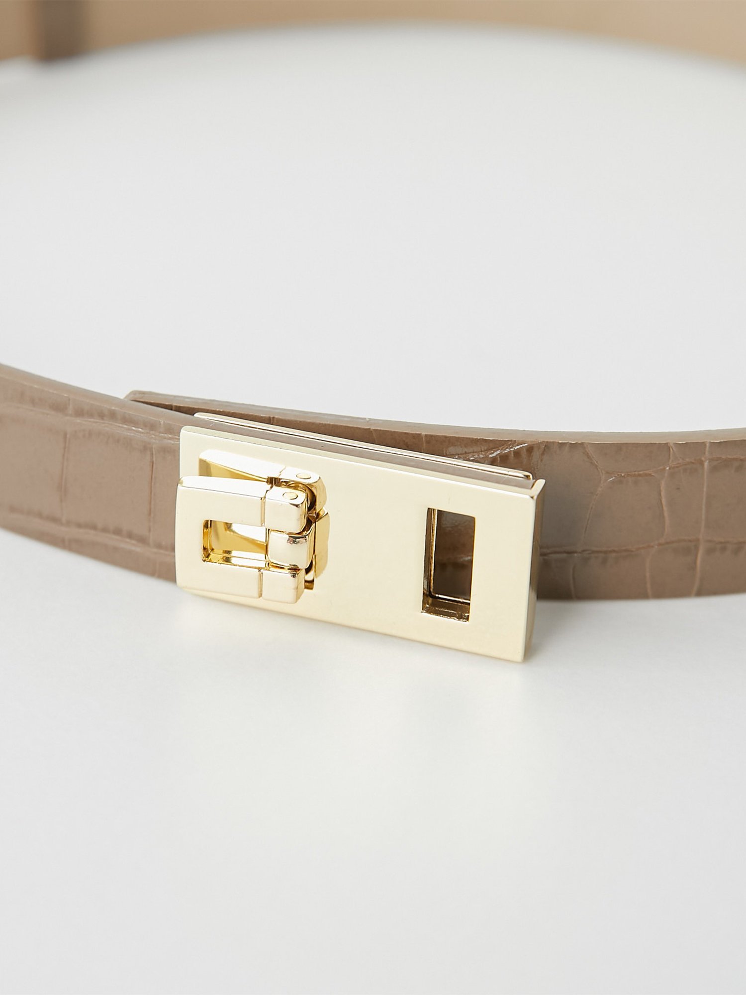 GALLARDAGALANTE｜《ウエスト調整自由自在!》スクエアバックルベルト