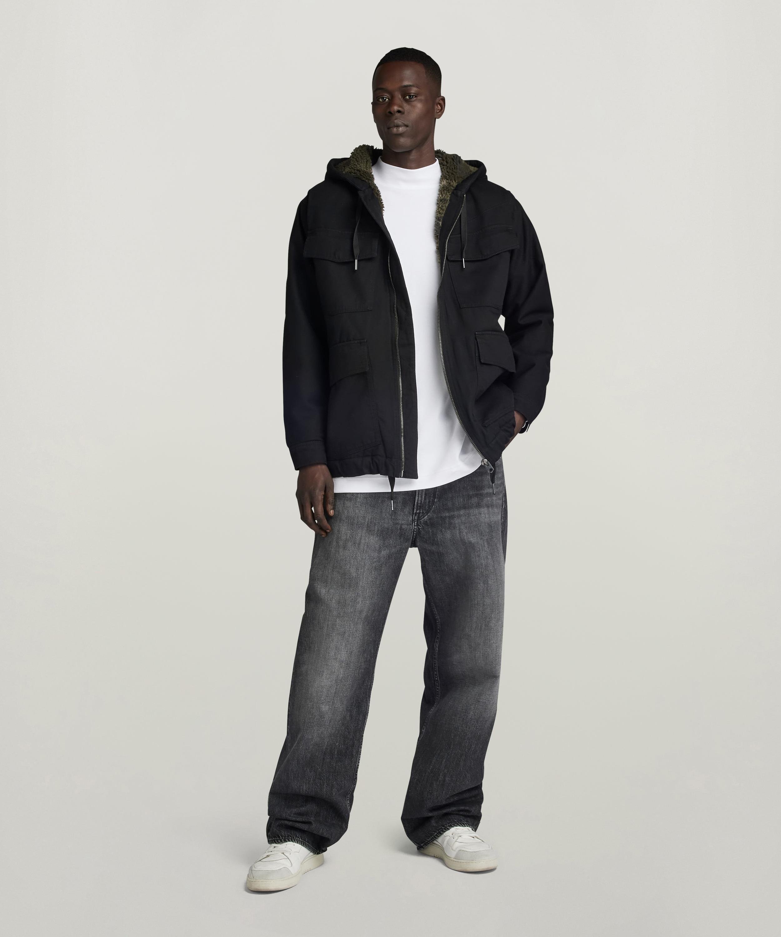 G-Star RAW｜【公式ショップ】HOODED SHERPA JACKET/ボアパーカー