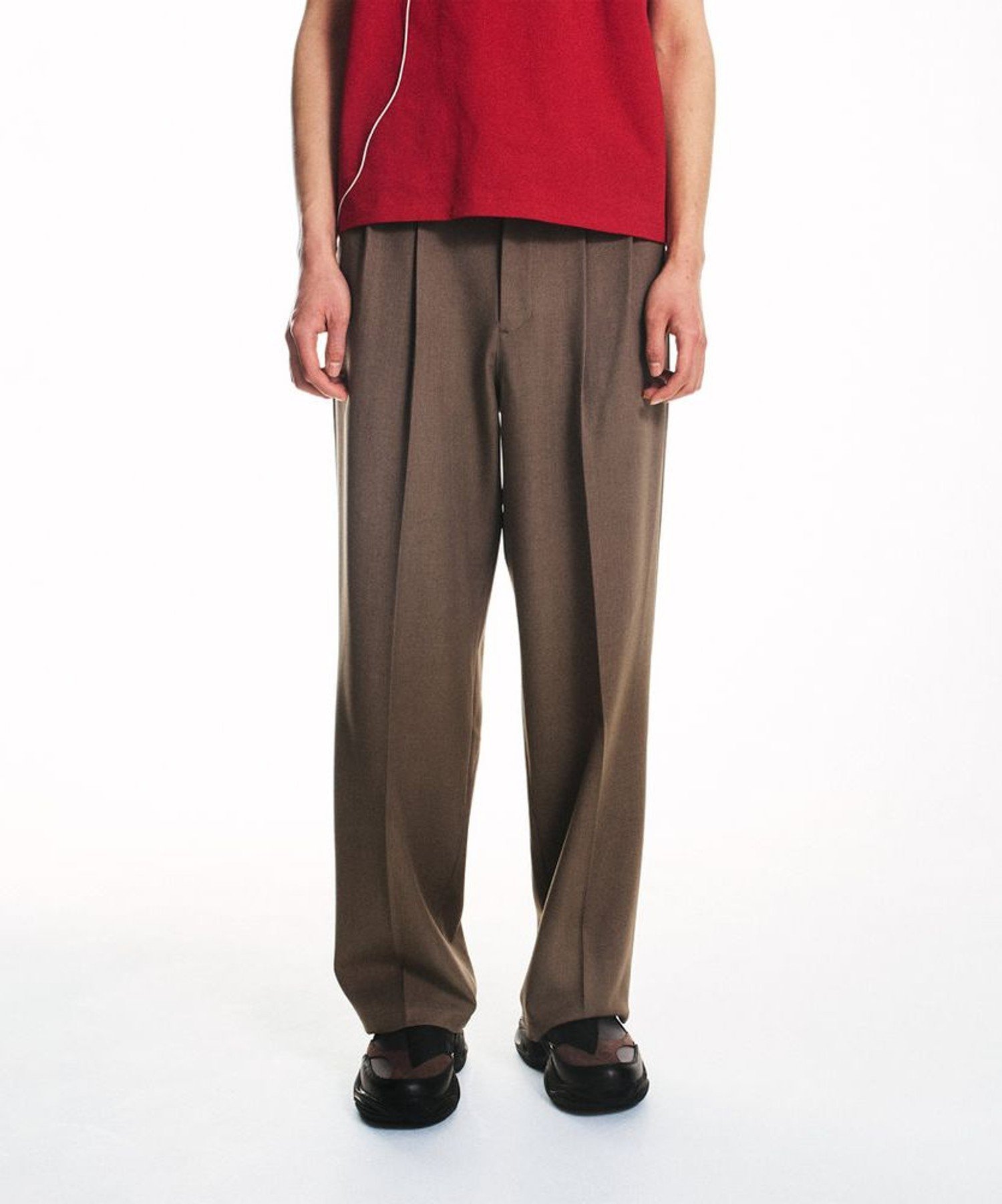 SHIPS｜City Ambient Products: ツイル 2タック ワイド スラックス