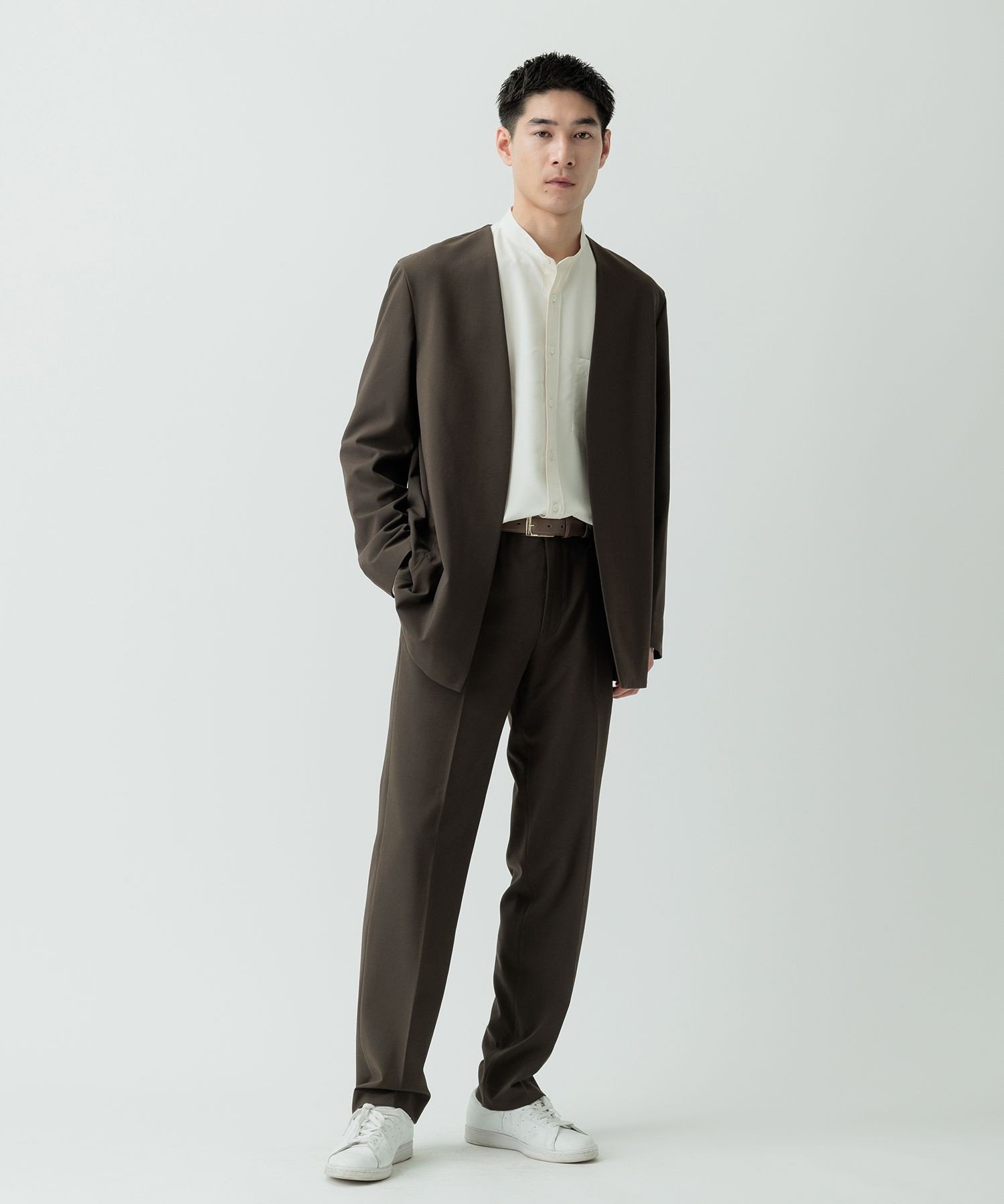 ADAM ET ROPE'｜【Chambrer】ノーカラー ジャケット / セットアップ