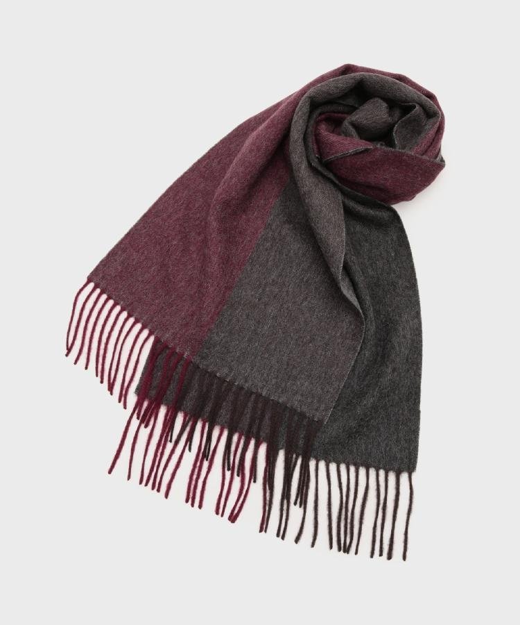 TAKEO KIKUCHI｜【洗えるカシミヤ】ピュアカシミヤ 4面パネルマフラー