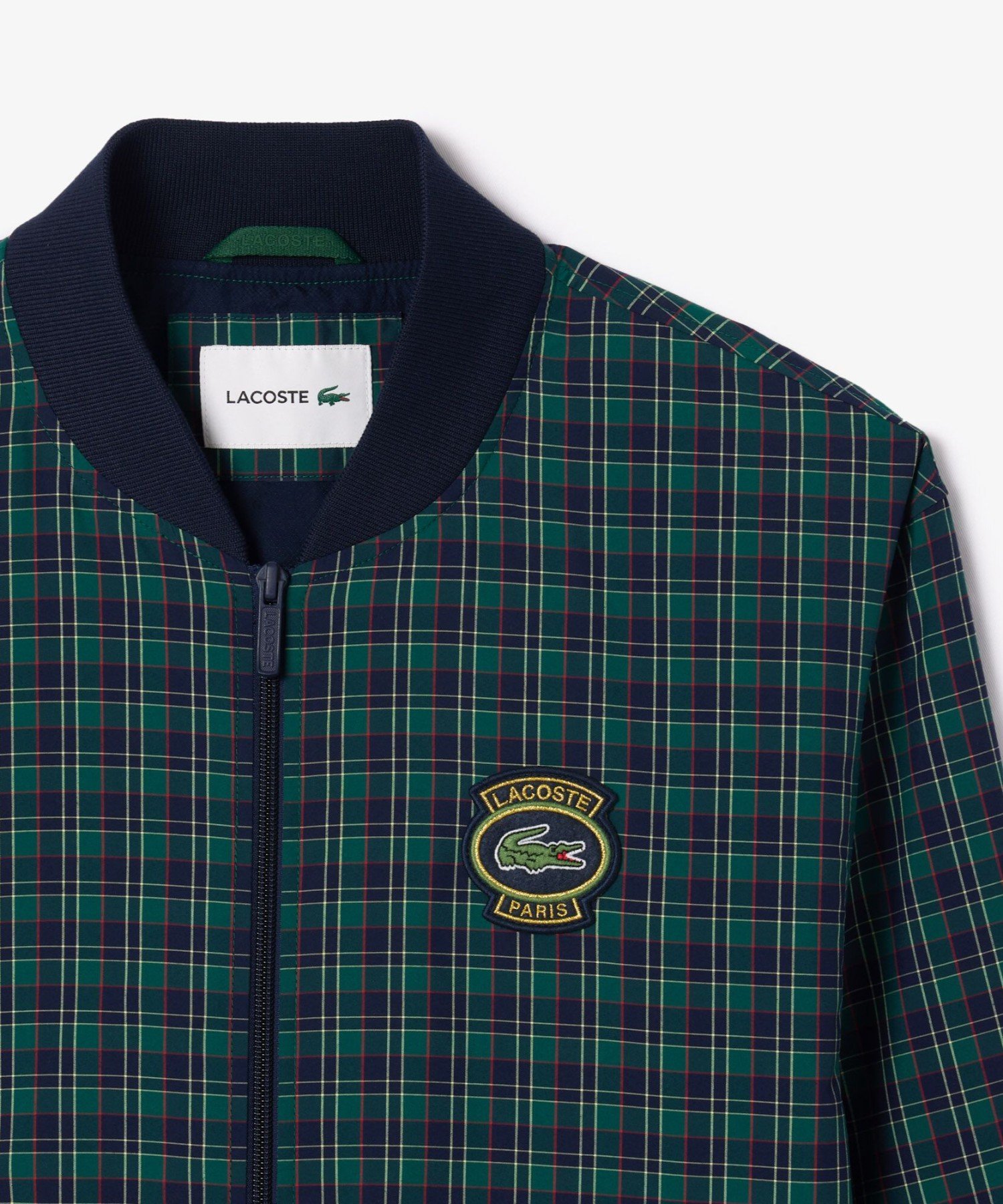 LACOSTE｜チェックバーシティジャケット | Rakuten Fashion(楽天