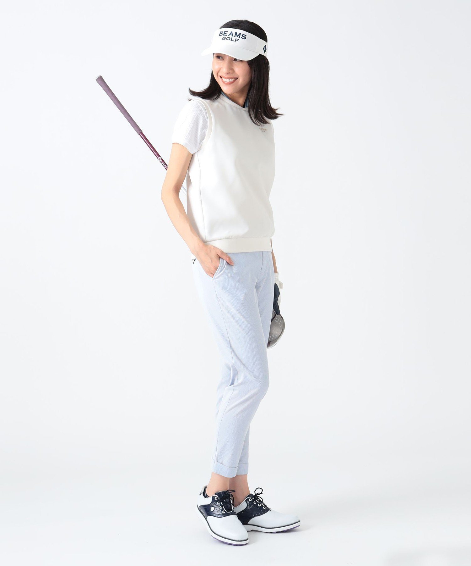 BEAMS OUTLET｜PURPLE LABEL / ストレッチ クロスVネックベスト