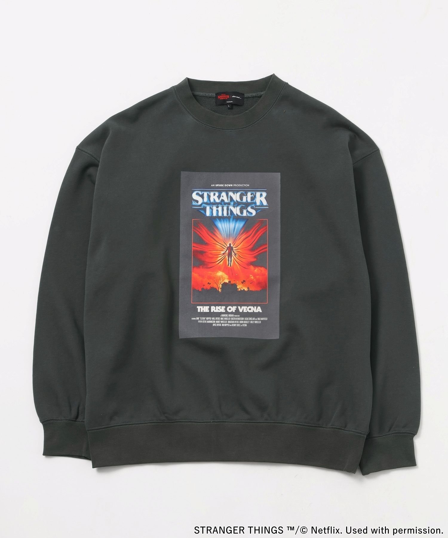 ニコアンド ストレンジャーシングス スウェット M strangerthings