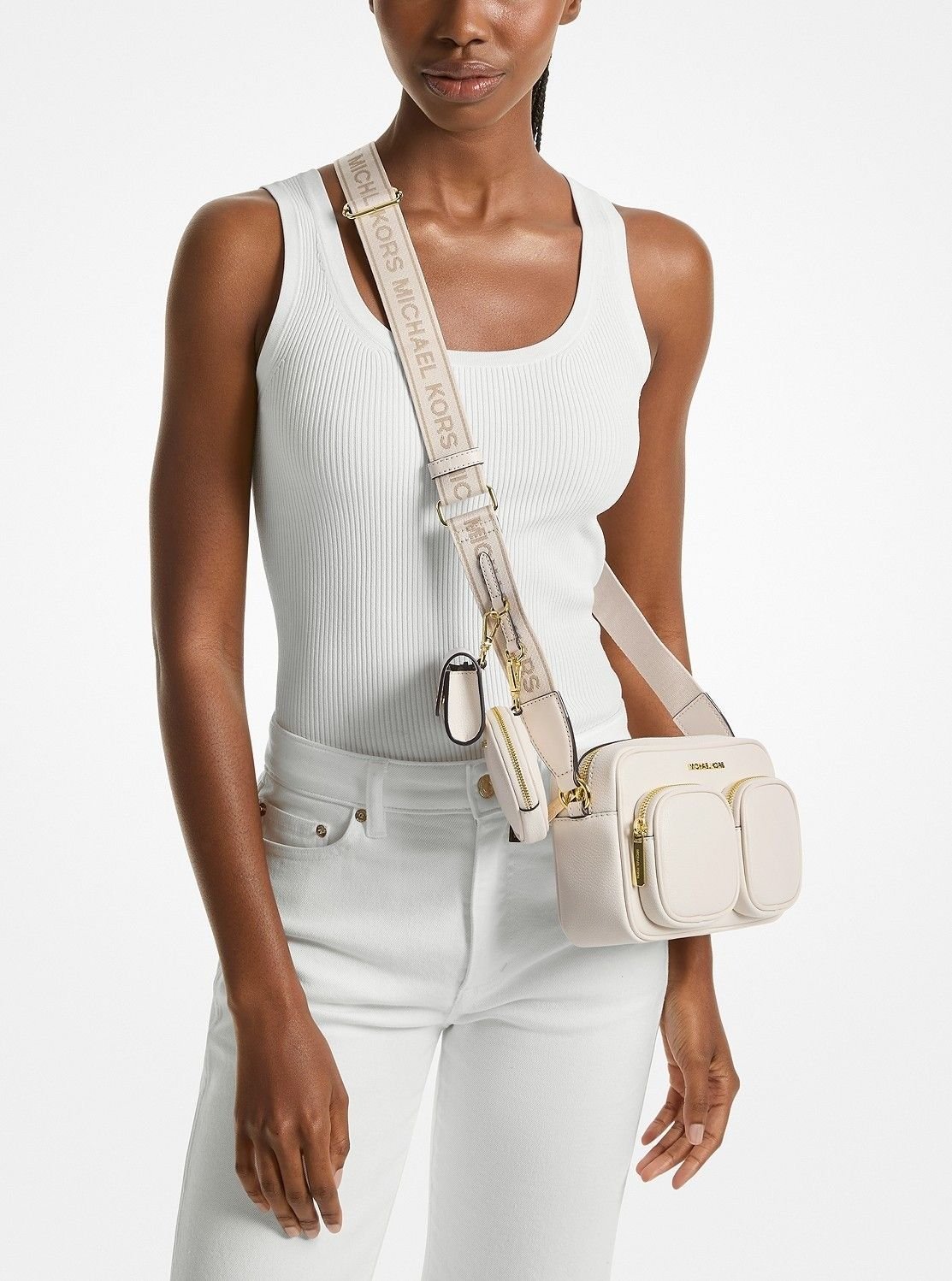 MICHAEL KORS｜JET SET ITEM ポケット クロスボディ ウィズ アタッチ