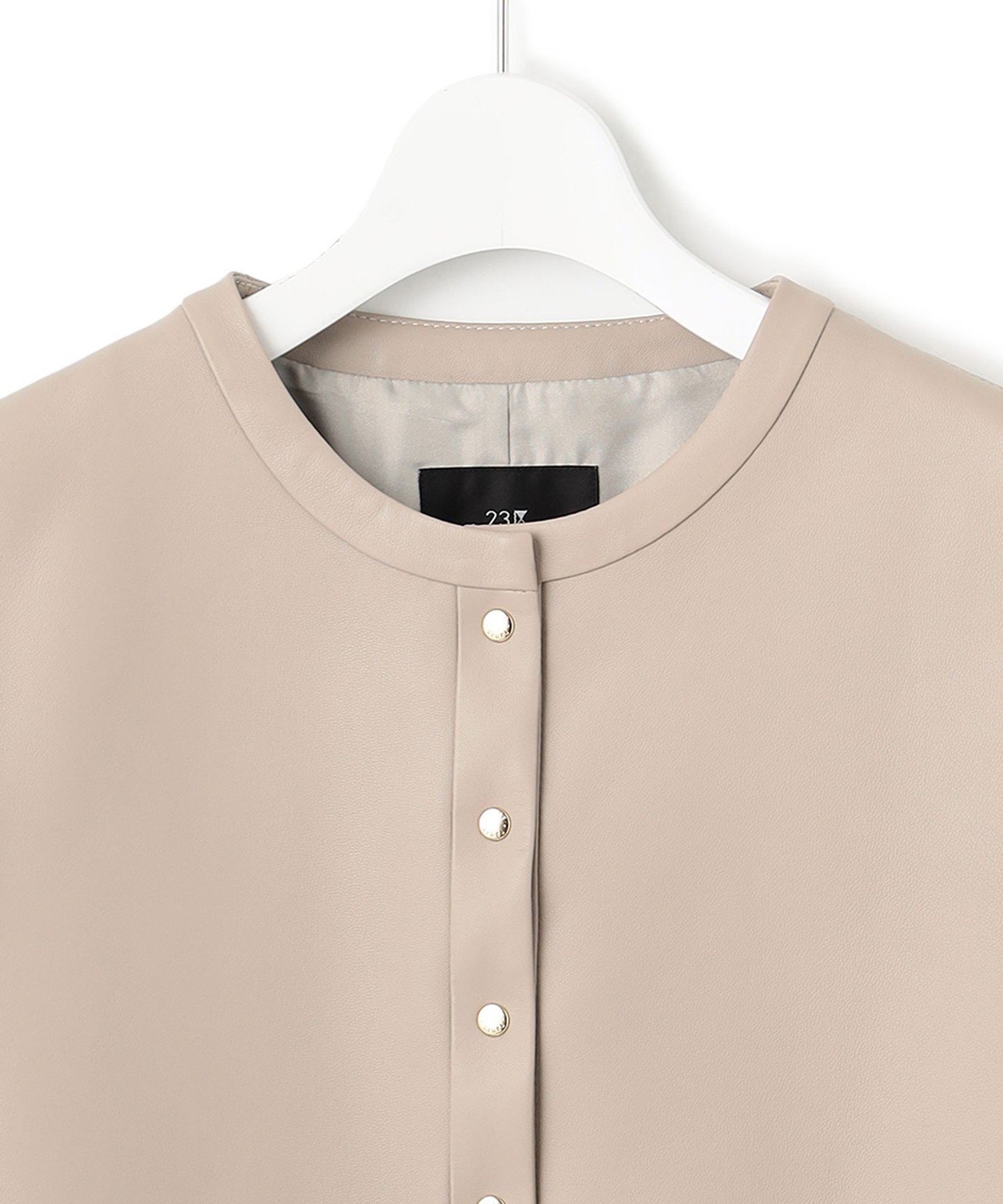 23区｜ラムレザー ノーカラージャケット | Rakuten Fashion(楽天