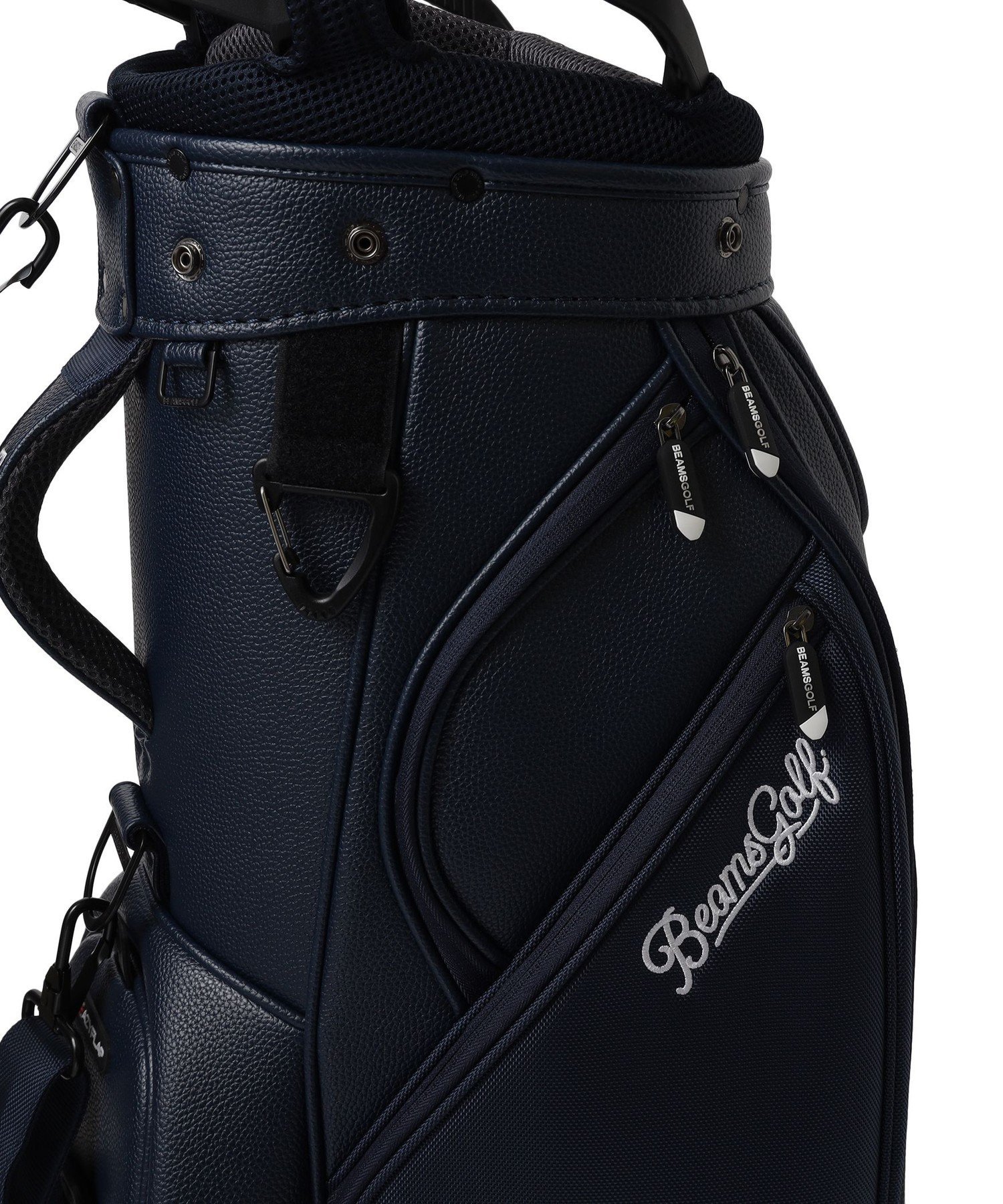 BEAMS GOLF｜スクリプトロゴ ネイビー キャディバッグ(8.5インチ