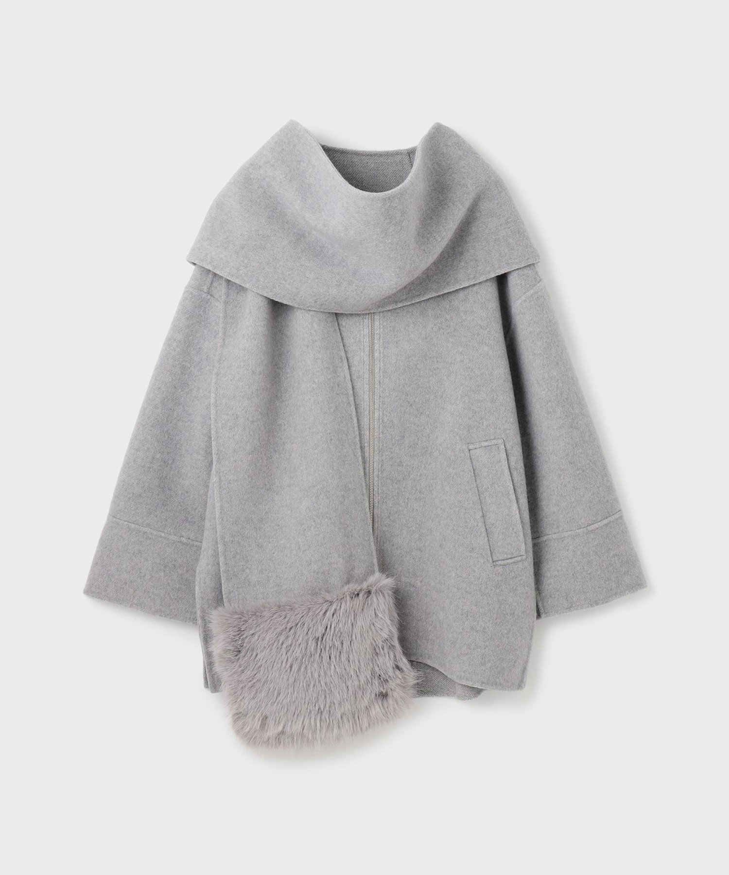 GRACE CONTINENTAL｜フードストールリバーコート | Rakuten Fashion