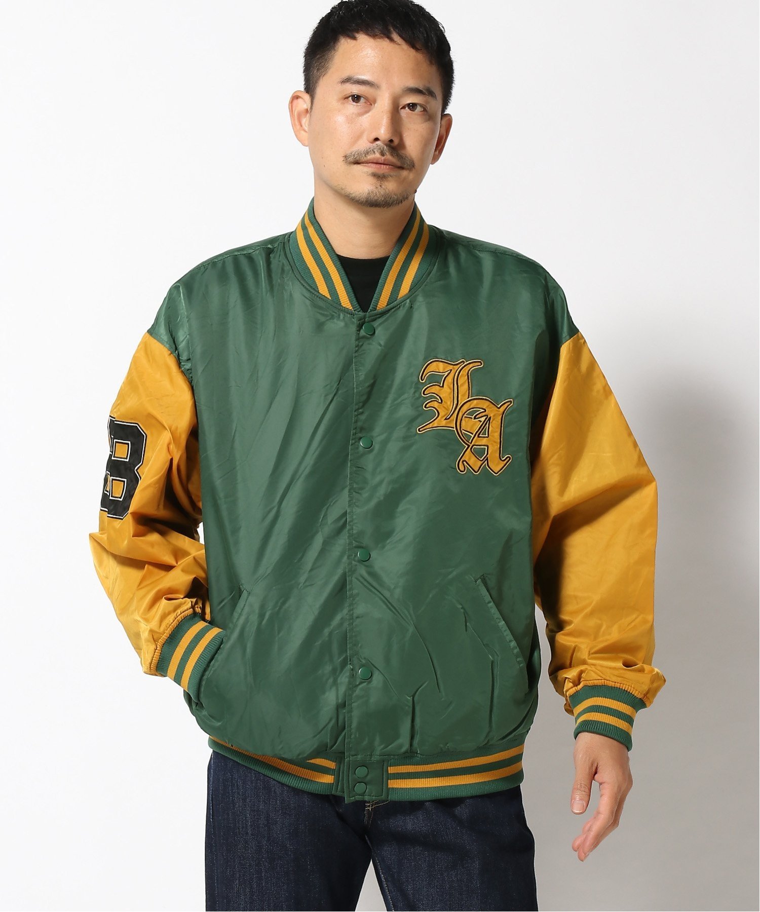 SITRY｜スタジャン メンズ オーバーサイズ スタジアムジャケット